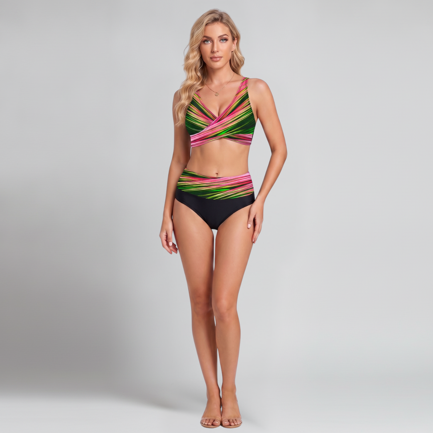 Magda | Bikini taille haute – Bikini gainant flatteur pour la plage et la piscine