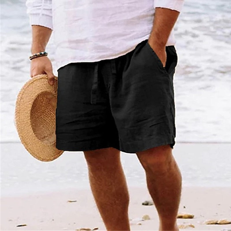 Albin | Short de plage décontracté – Short en lin léger pour homme pour la plage et la détente