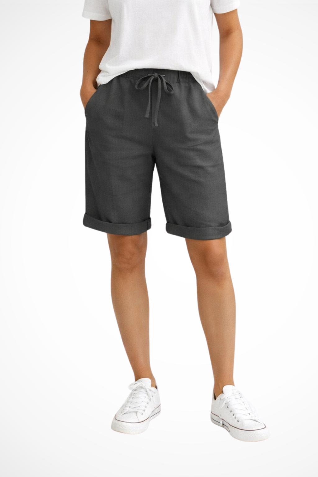 Aveline | Pantalon capri en lin – Pantalon décontracté et confortable pour les journées chaudes