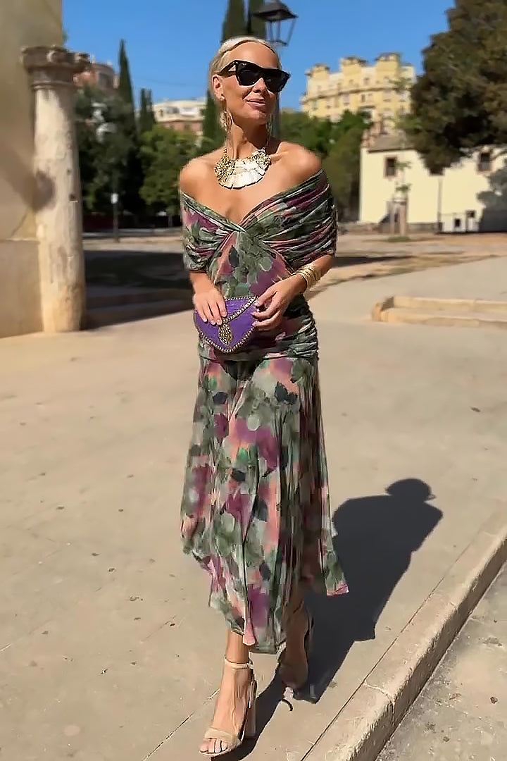 Bella™ | Robe longue élégante à col en V – Superbe robe pour les fêtes et le quotidien