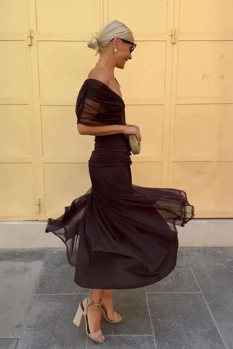 Bella™ | Robe longue élégante à col en V – Superbe robe pour les fêtes et le quotidien