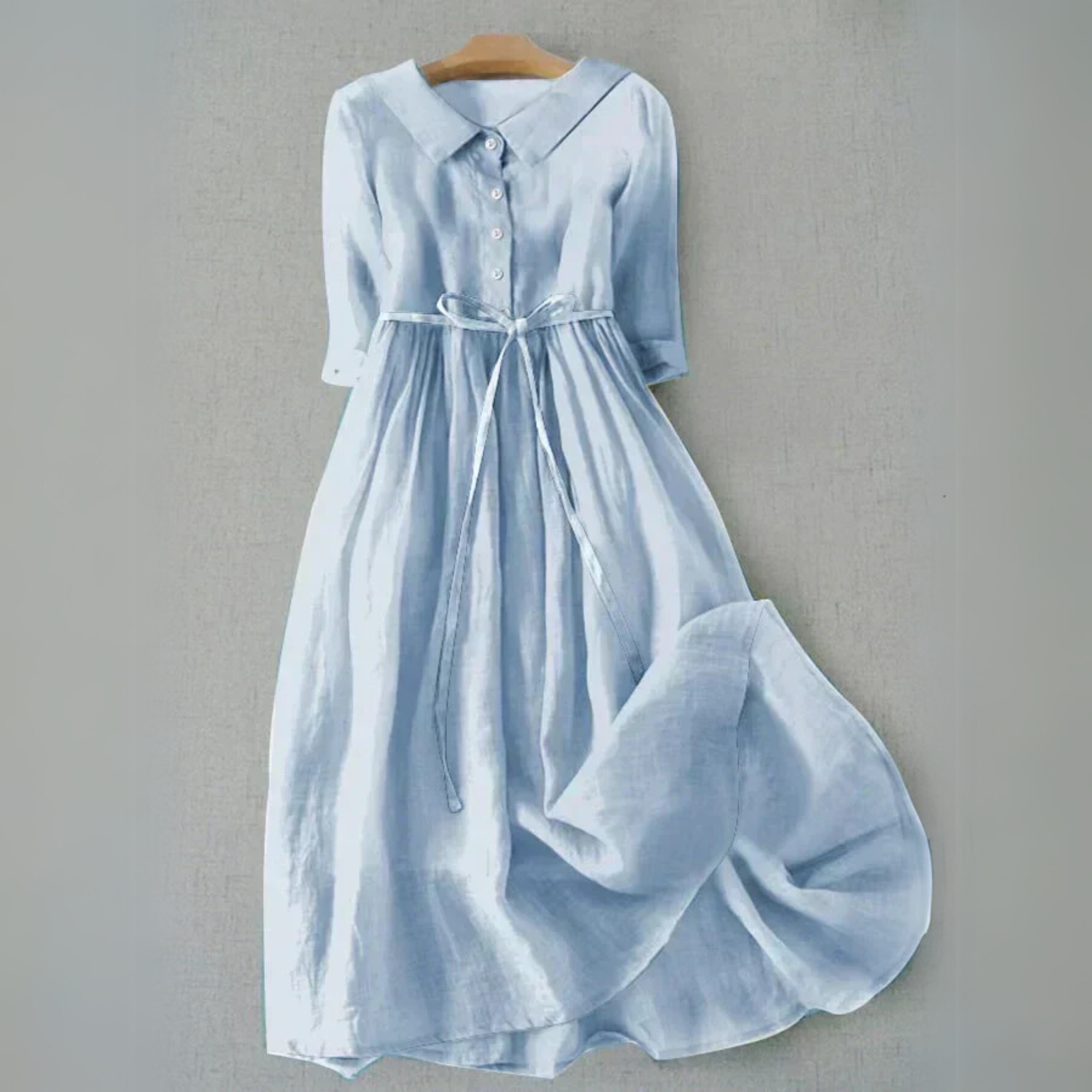 Céline | Robe d'été – Élégante robe longue à nouer pour un confort estival