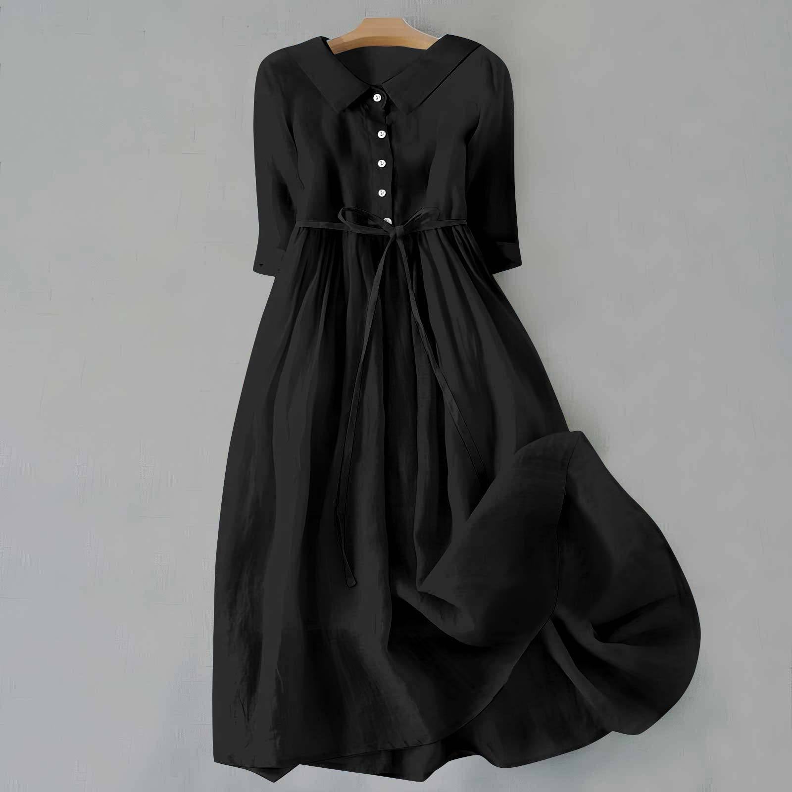 Céline | Robe d'été – Élégante robe longue à nouer pour un confort estival