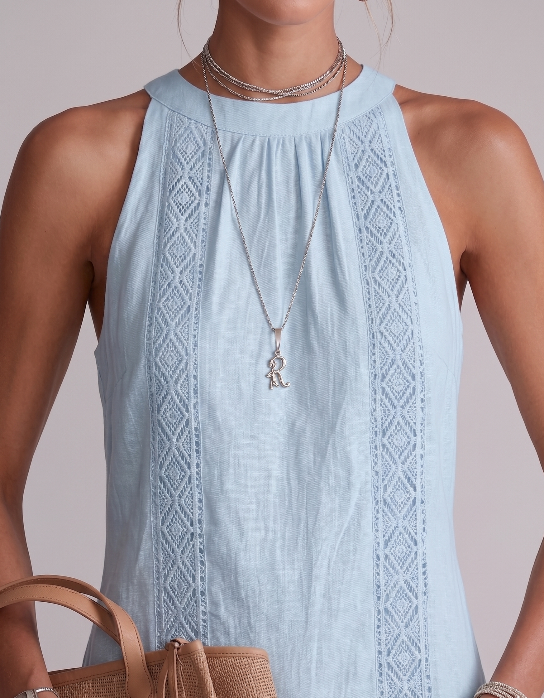 Léonie | Robe Longue en Dentelle – Élégante Robe Maxi à Épaules Dénudées avec Poches