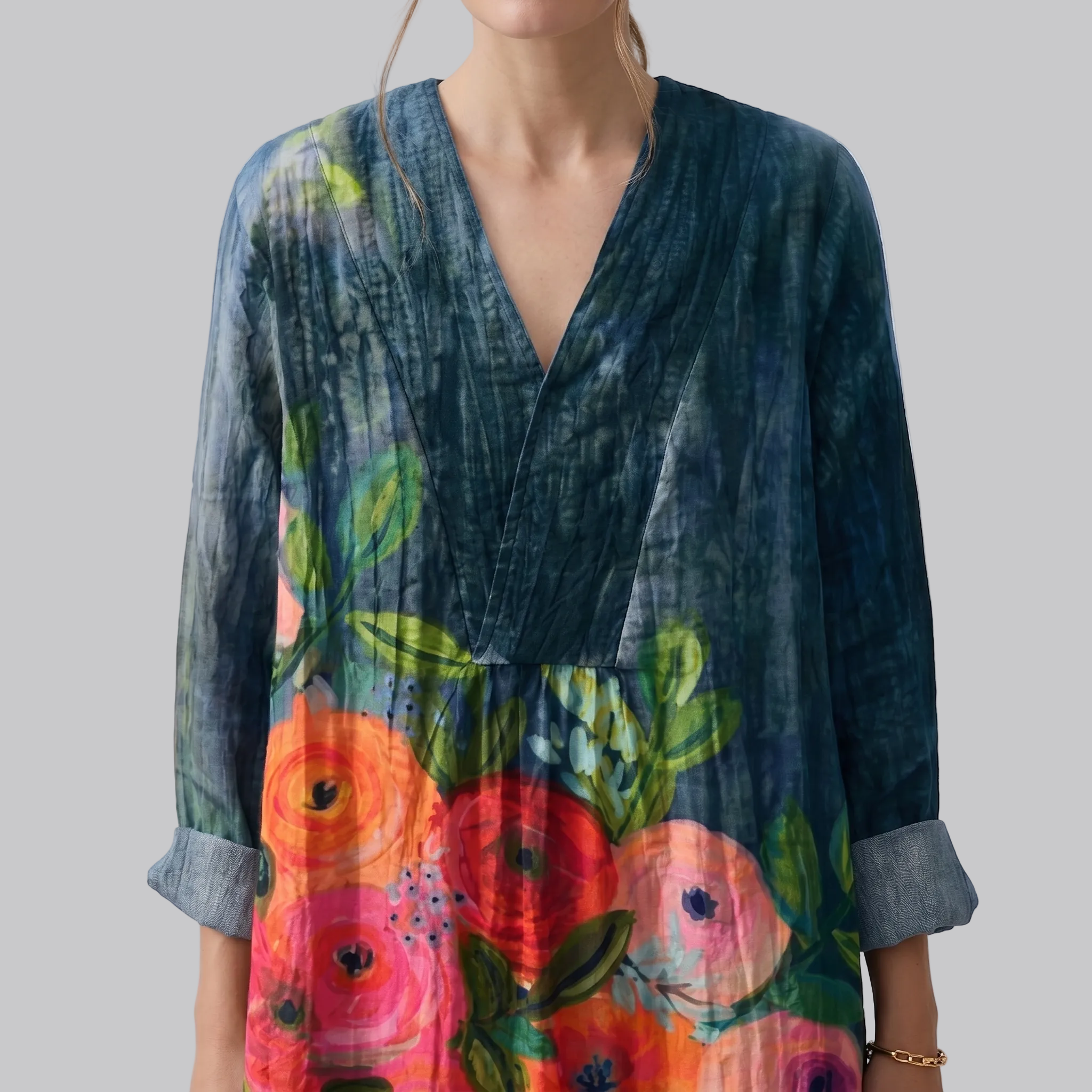 Taylynnne | Robe Longue Élégante – Robe Fleurie Décontractée pour Toutes Occasions