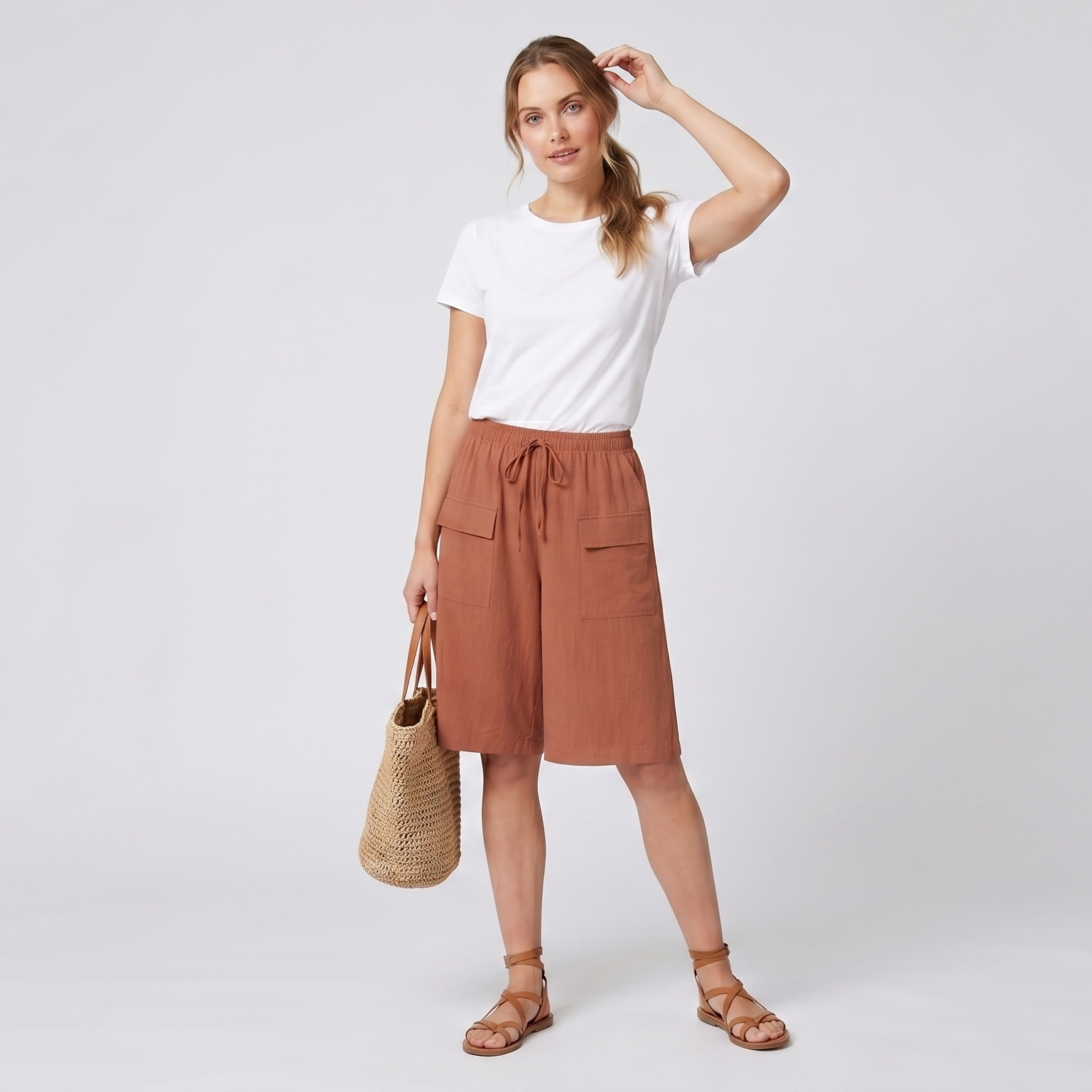 Sofia | Short à taille élastique – Short confortable et réglable pour femme