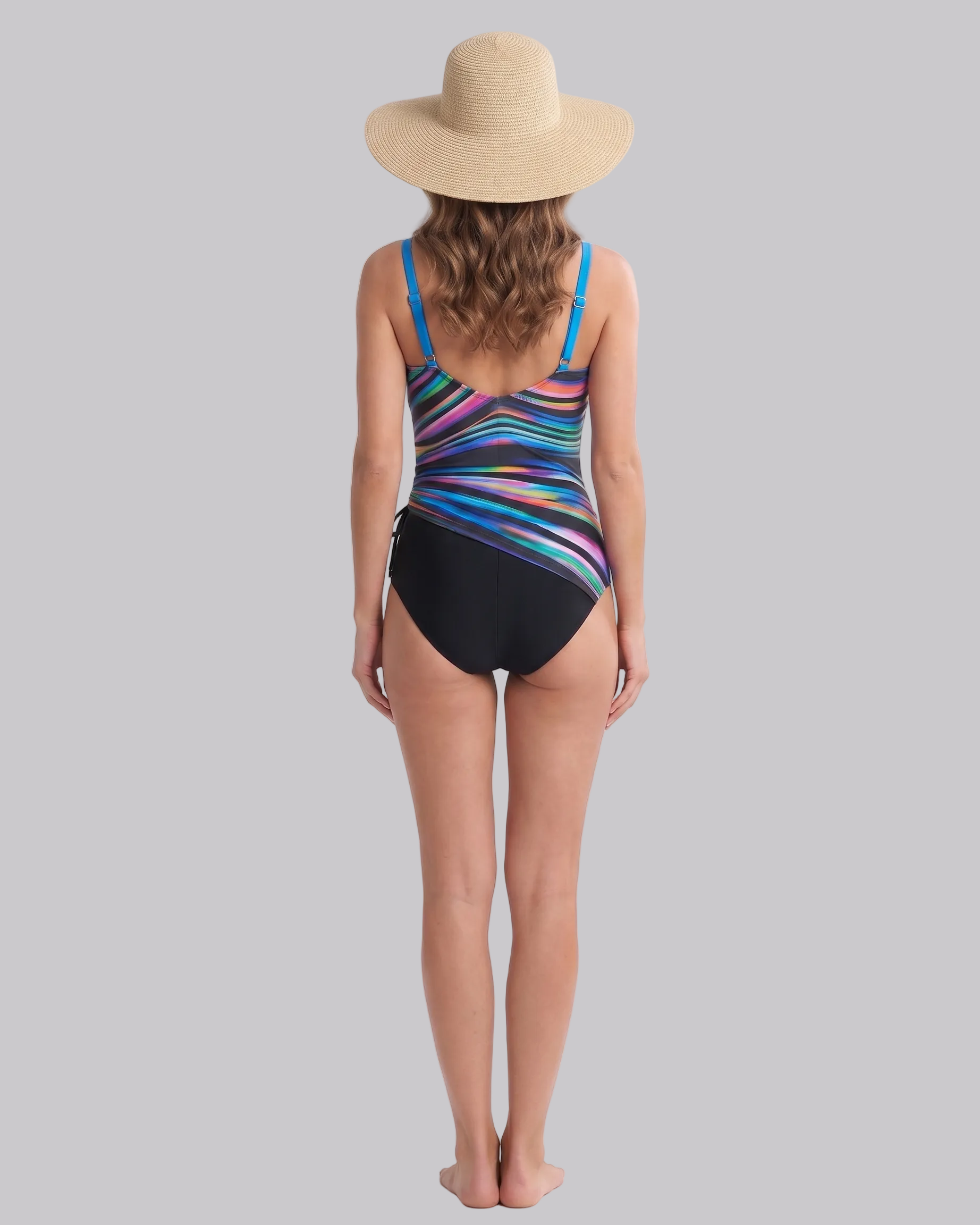 Sorynelle | Maillot de bain – Maillot élégant à taille haute et bretelles réglables