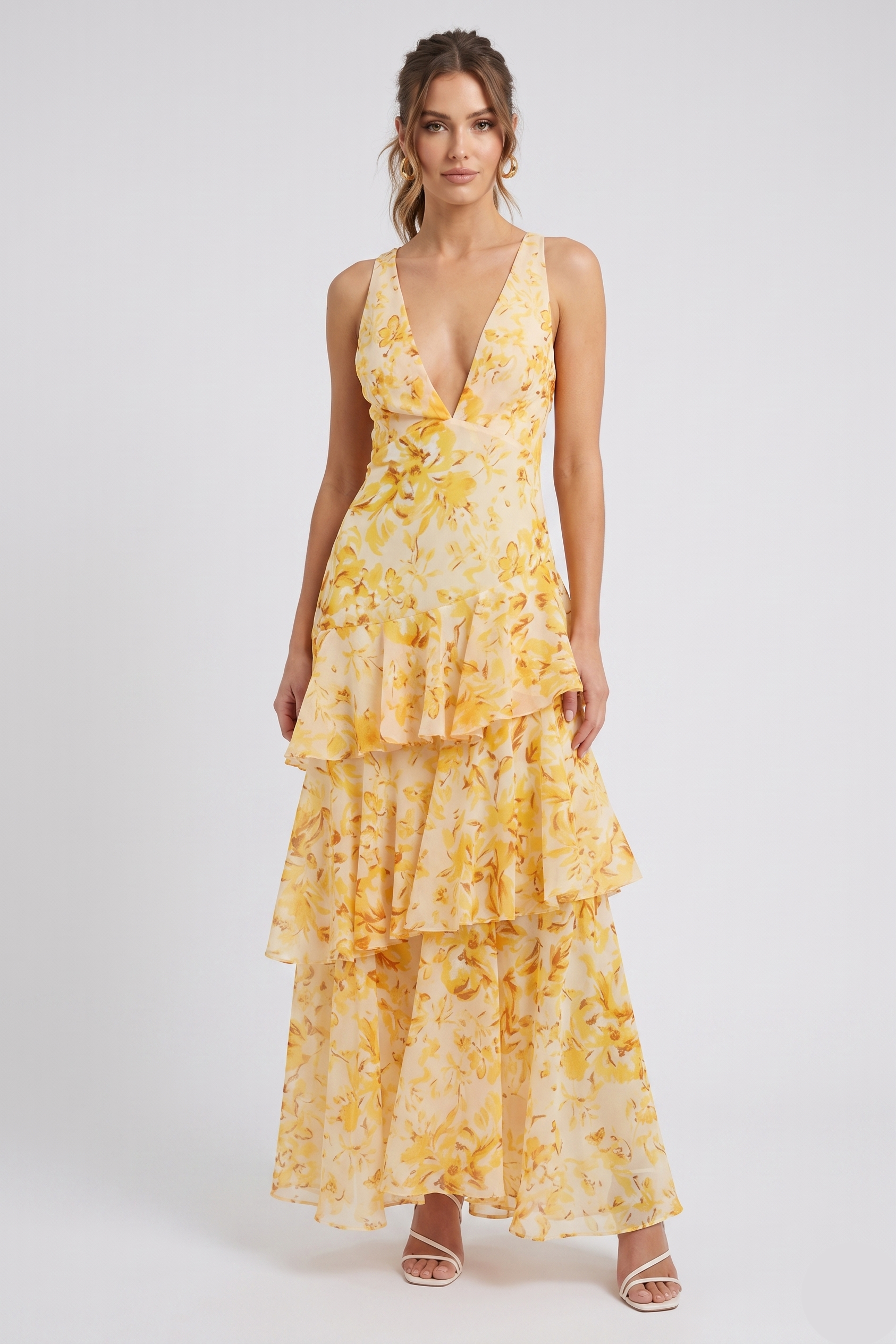 Isabelle | Robe d'invitée de mariage – Élégante robe maxi avec fente pour femme