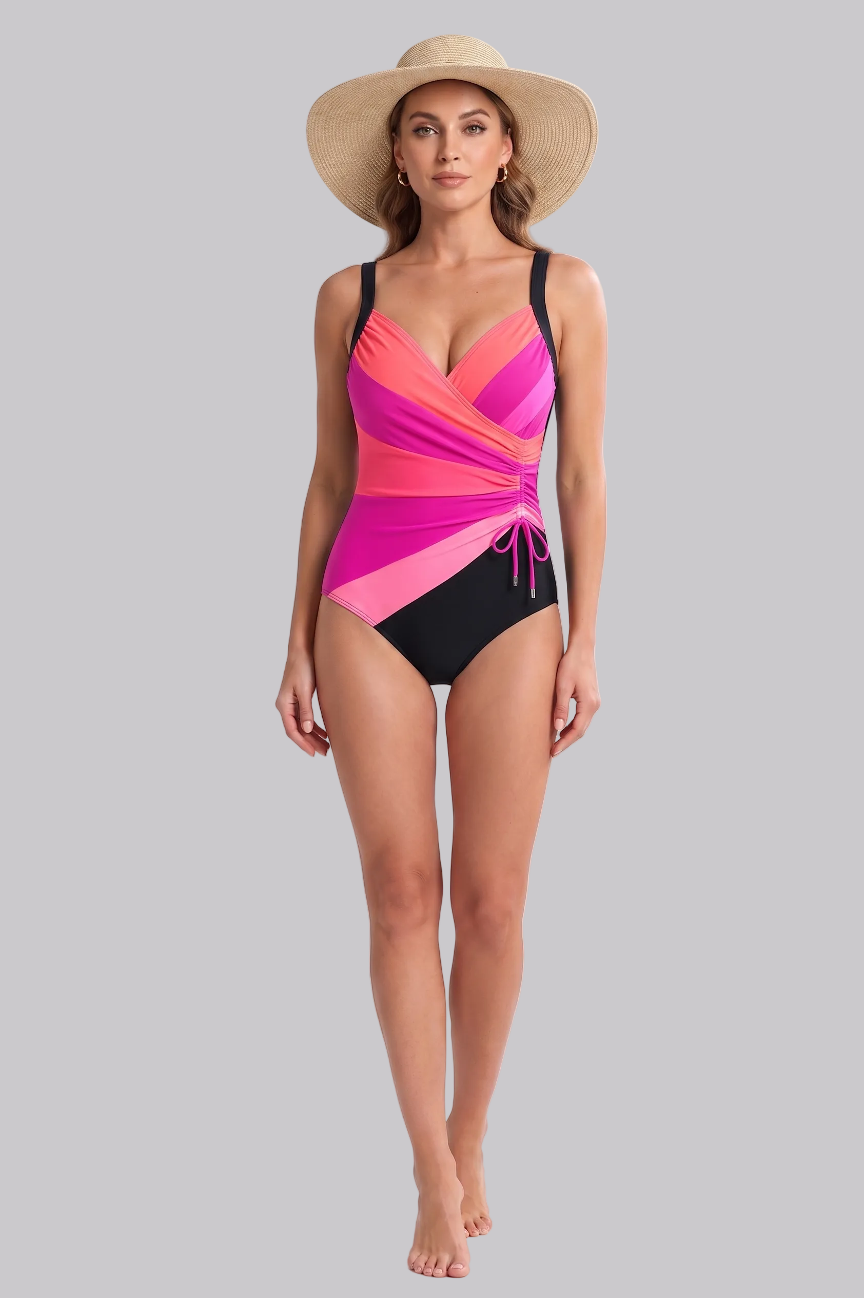 Sorynelle | Maillot de bain – Maillot élégant à taille haute et bretelles réglables