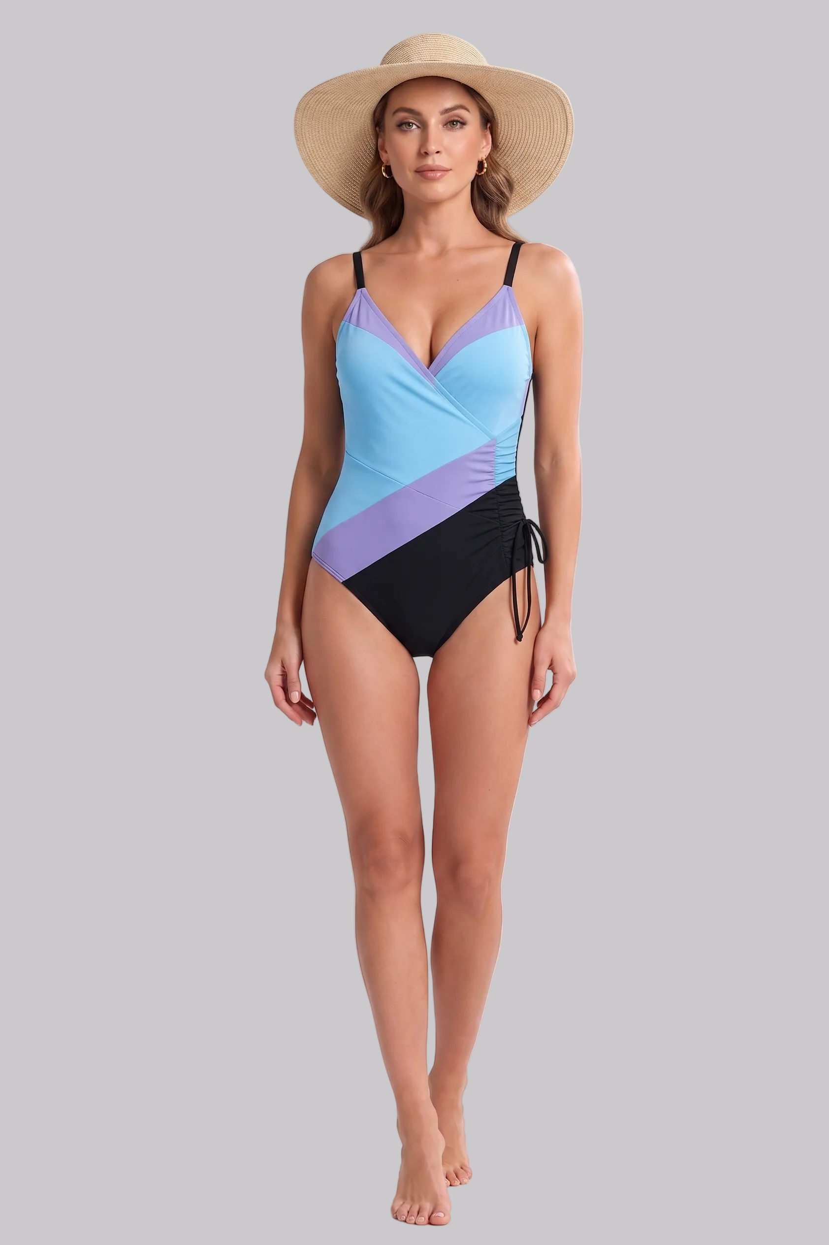 Sorynelle | Maillot de bain – Maillot élégant à taille haute et bretelles réglables