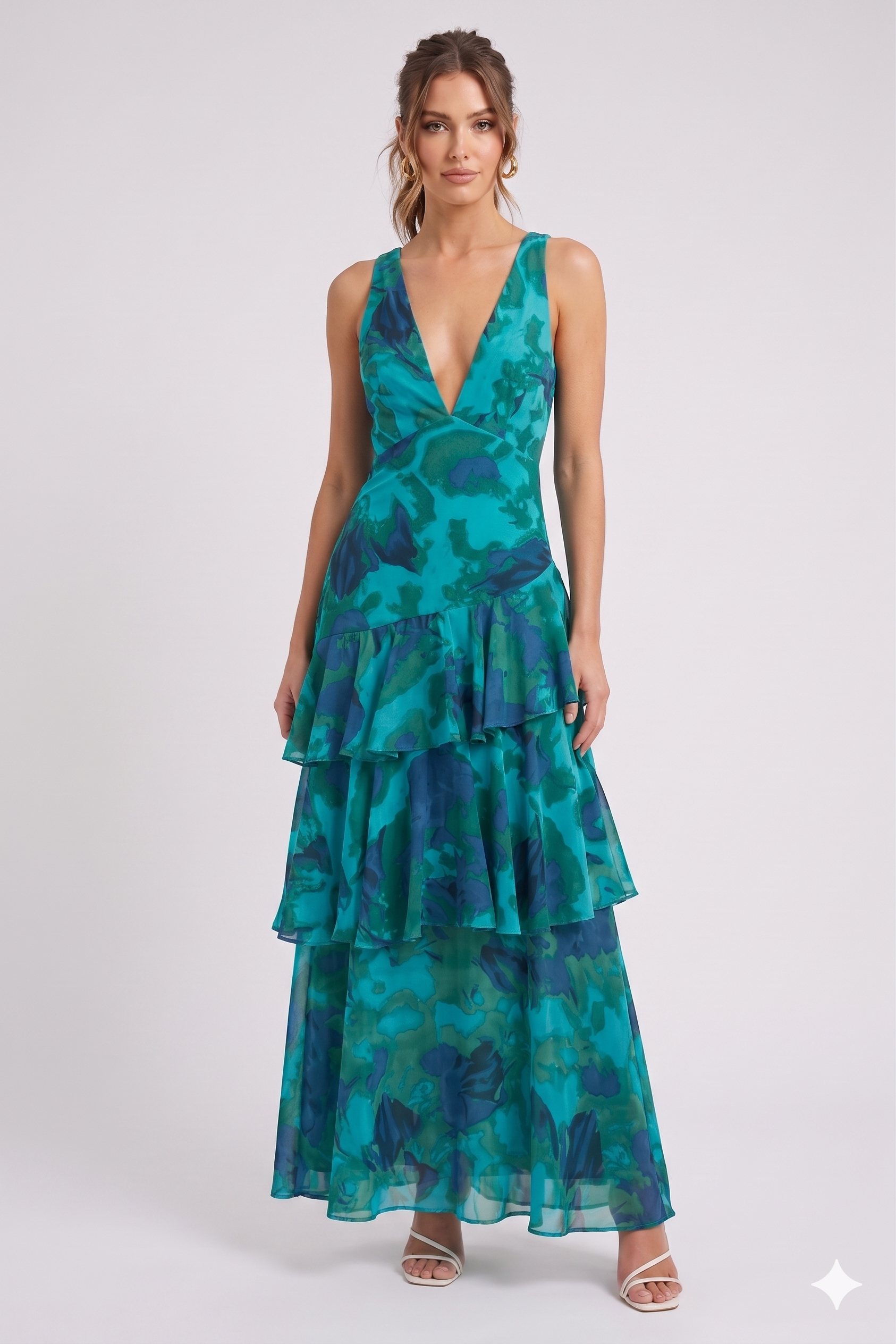 Isabelle | Robe d'invitée de mariage – Élégante robe maxi avec fente pour femme