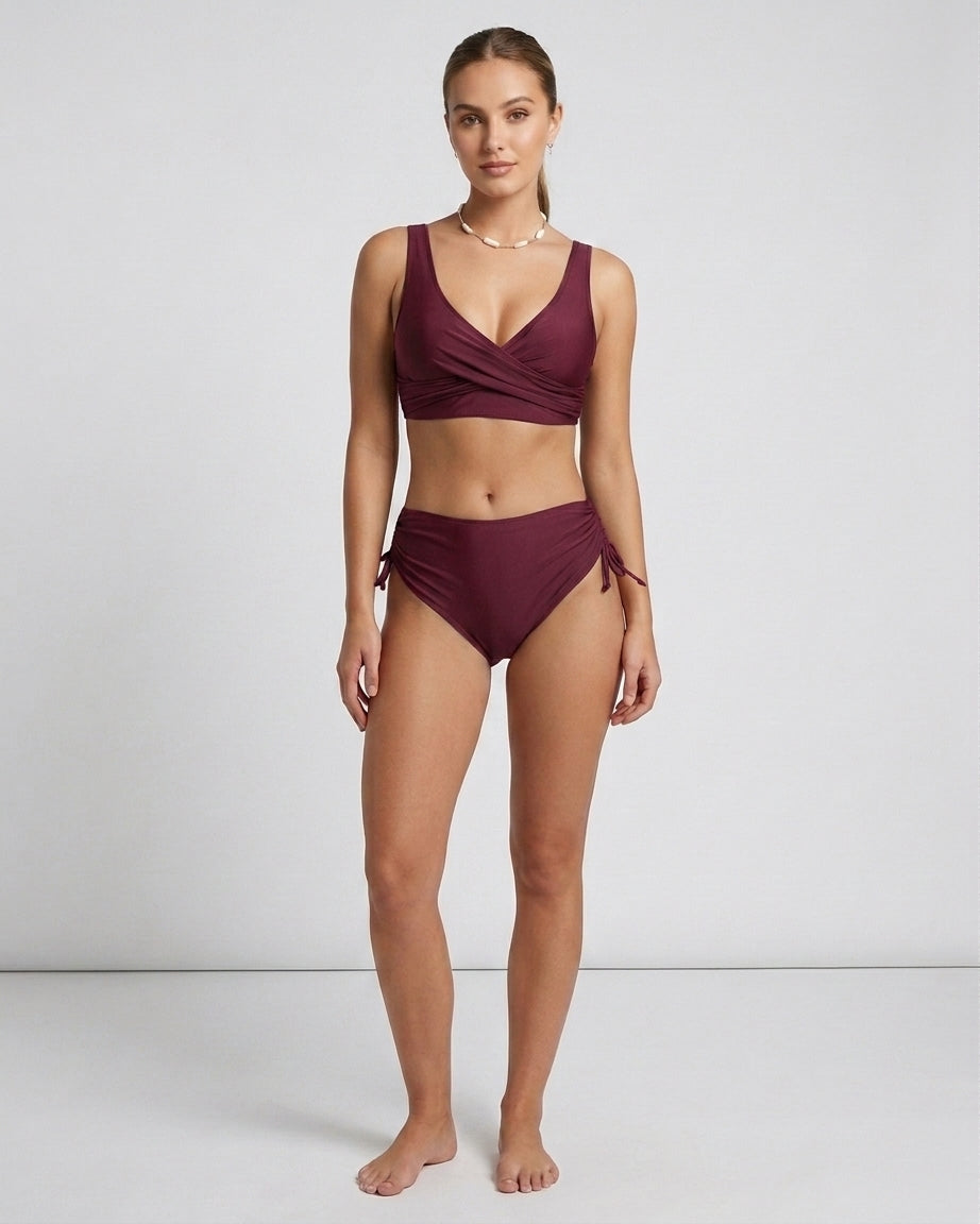 Bruna | Bikini taille haute – Maillot de bain confortable pour la plage et la piscine