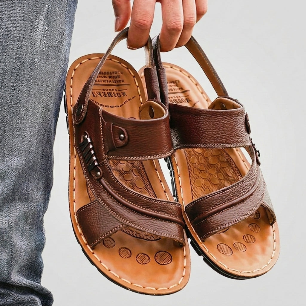Sandales confort | Sandales orthopédiques réglables – Sandales respirantes et maintenantes pour homme