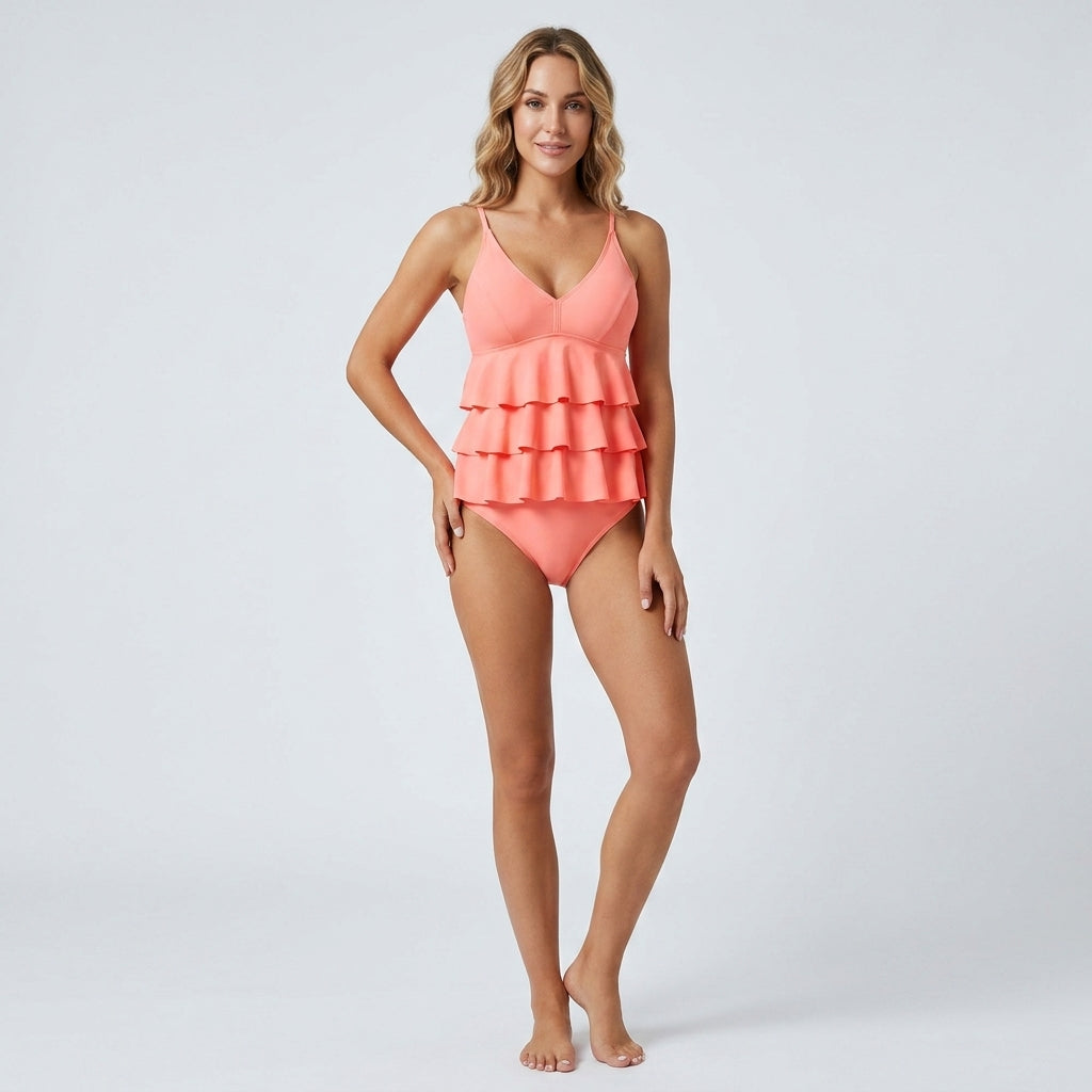 Stars | Maillot de bain – Maillot élégant à volants flatteurs pour la plage et le quotidien