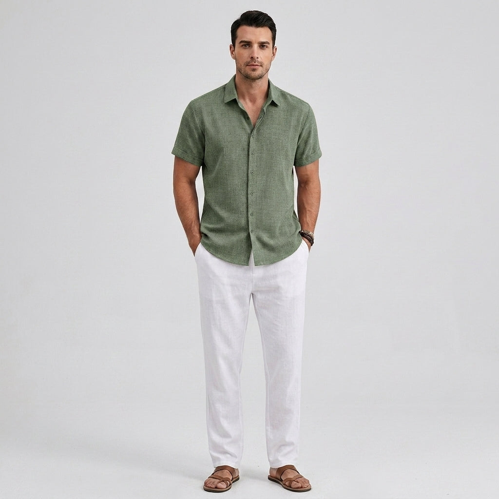 Moritz | Chemises en Lin pour Homme – Élégante Chemise Légère d'Été en Lin