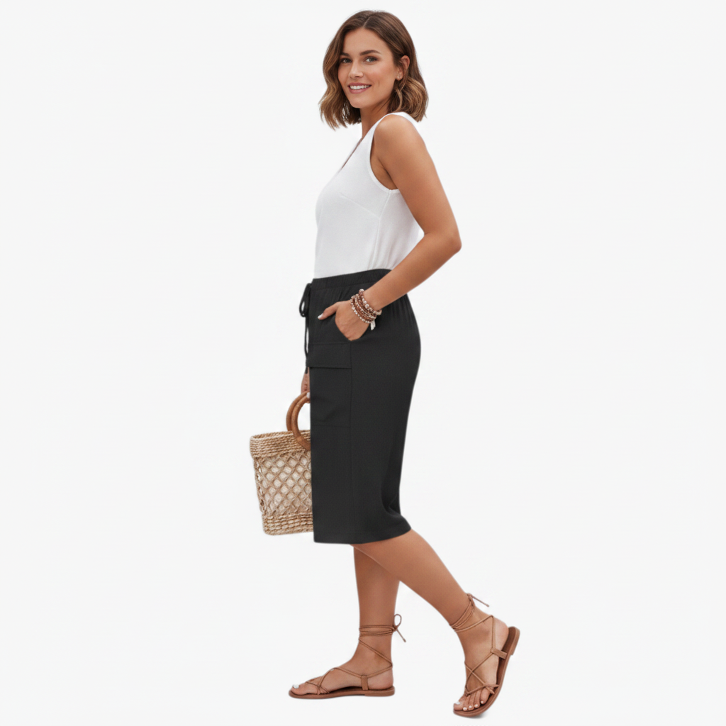 Sofia | Short à taille élastique – Short confortable et réglable pour femme
