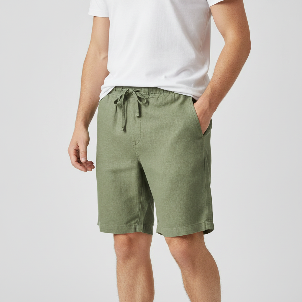 Albin | Short de plage décontracté – Short en lin léger pour homme pour la plage et la détente