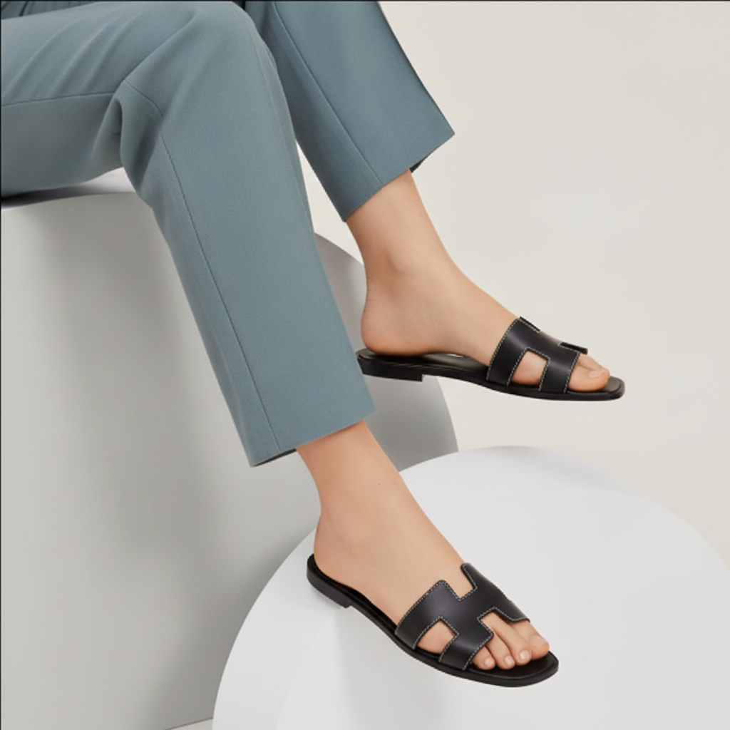 Sandra | Sandales en cuir pour femme – Sandales confortables à brides en H pour le quotidien et les vacances
