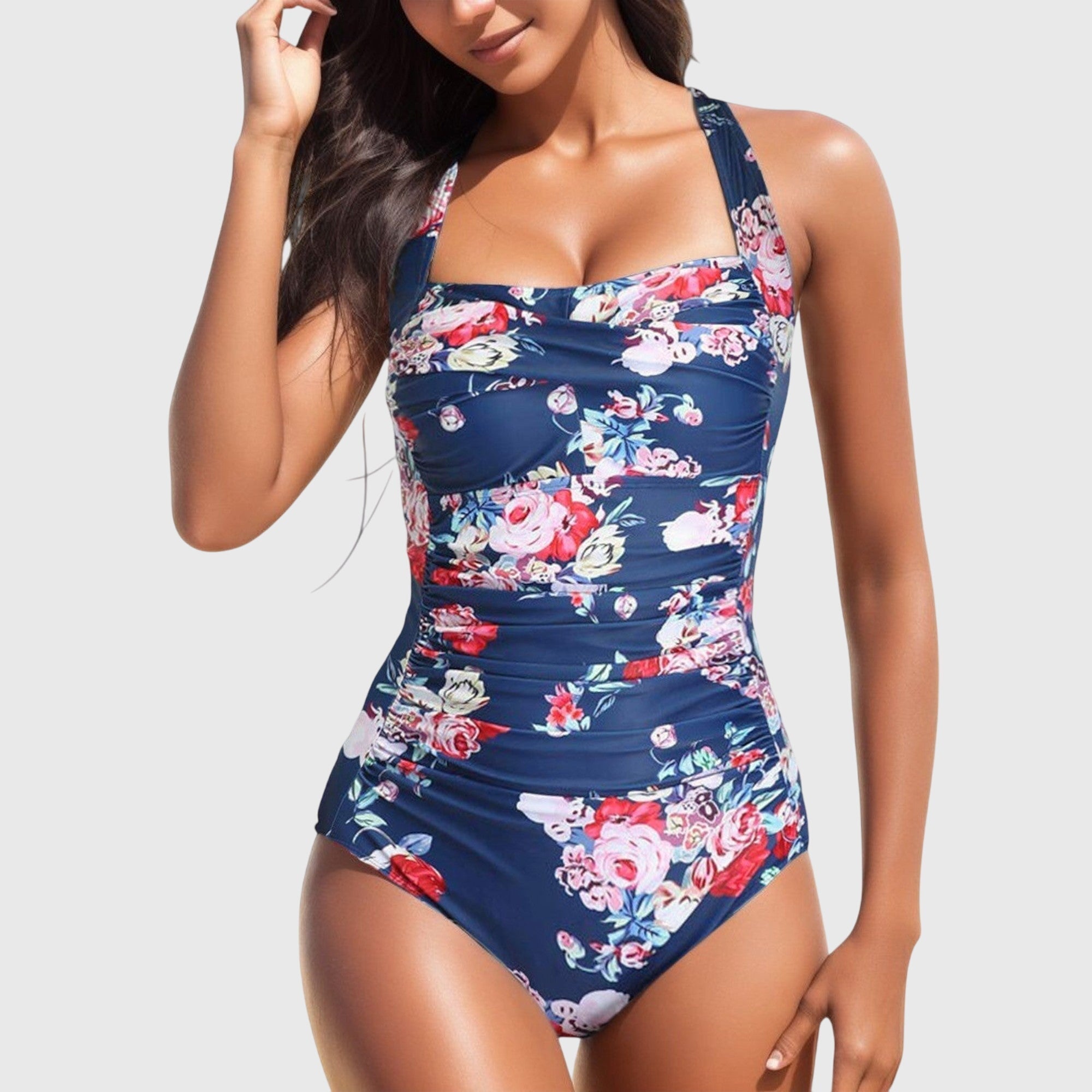 Lina | Maillot de bain – Maillot flatteur à motif floral pour l'été