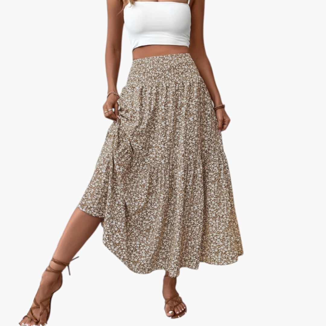 Maja | Jupe à fleurs – Jupe élégante à taille structurée et motif floral