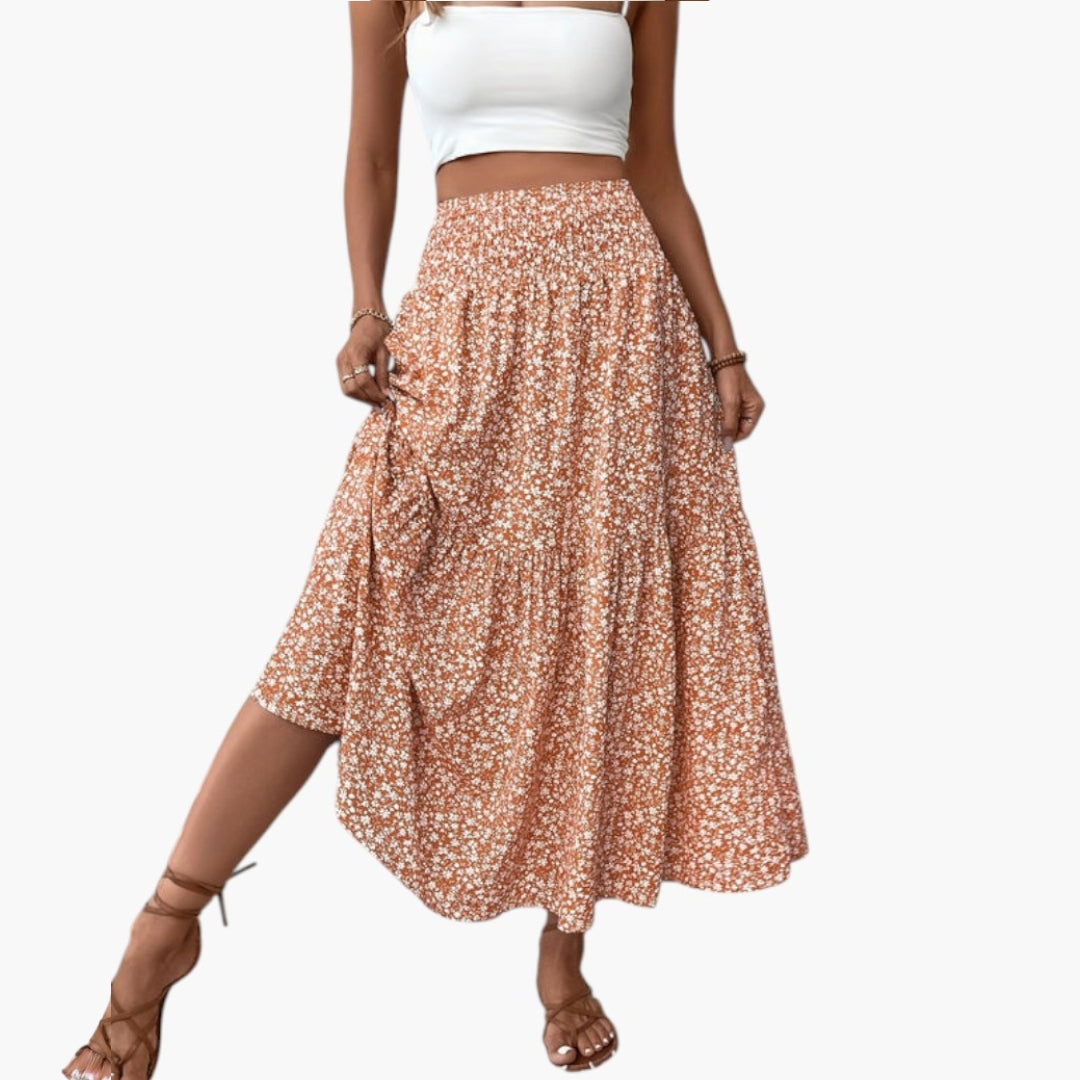 Maja | Jupe à fleurs – Jupe élégante à taille structurée et motif floral