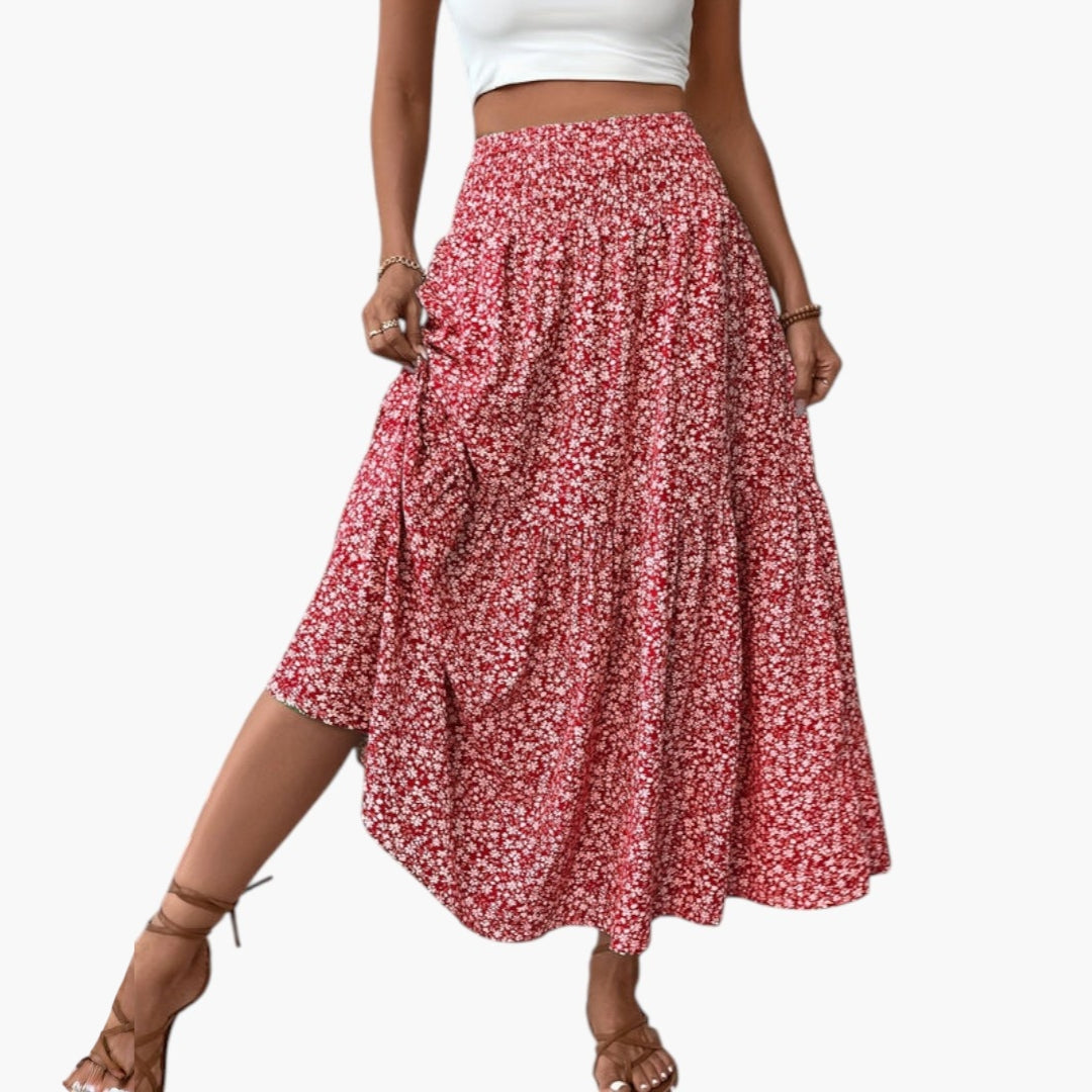 Maja | Jupe à fleurs – Jupe élégante à taille structurée et motif floral