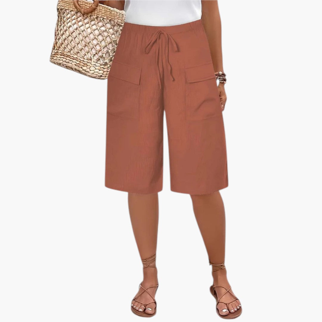 Sofia | Short à taille élastique – Short confortable et réglable pour femme