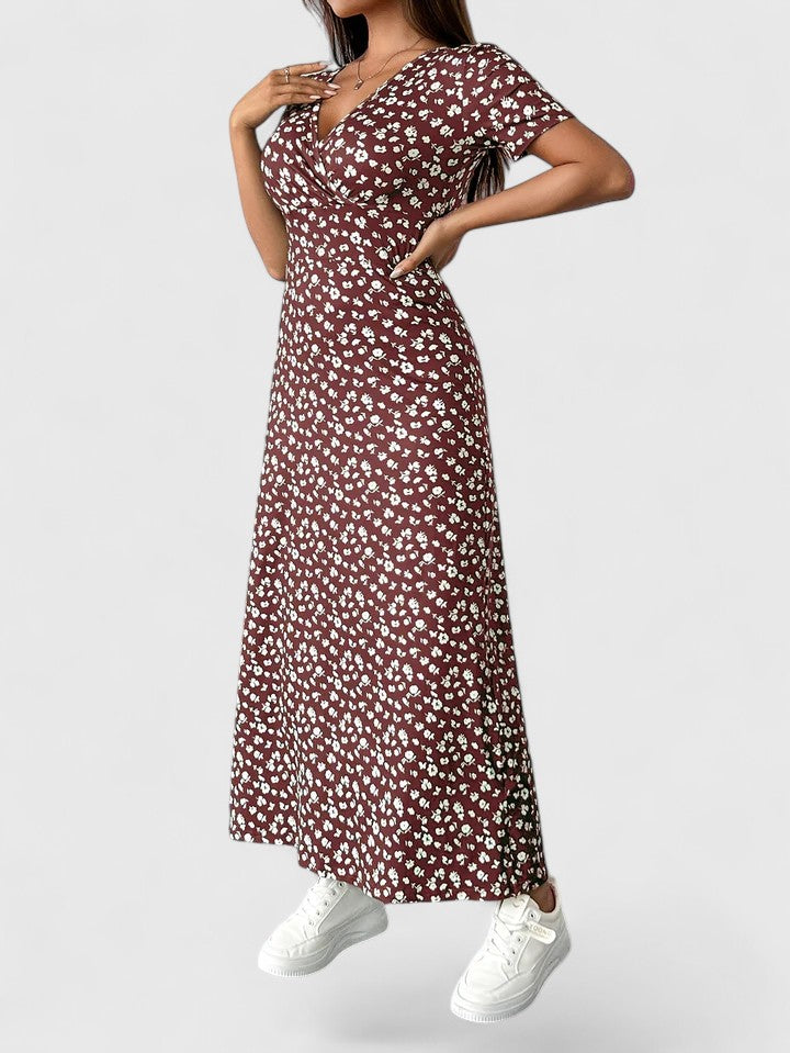 Yulivette | Robe longue sophistiquée – Élégante robe à motif floral pour toutes occasions