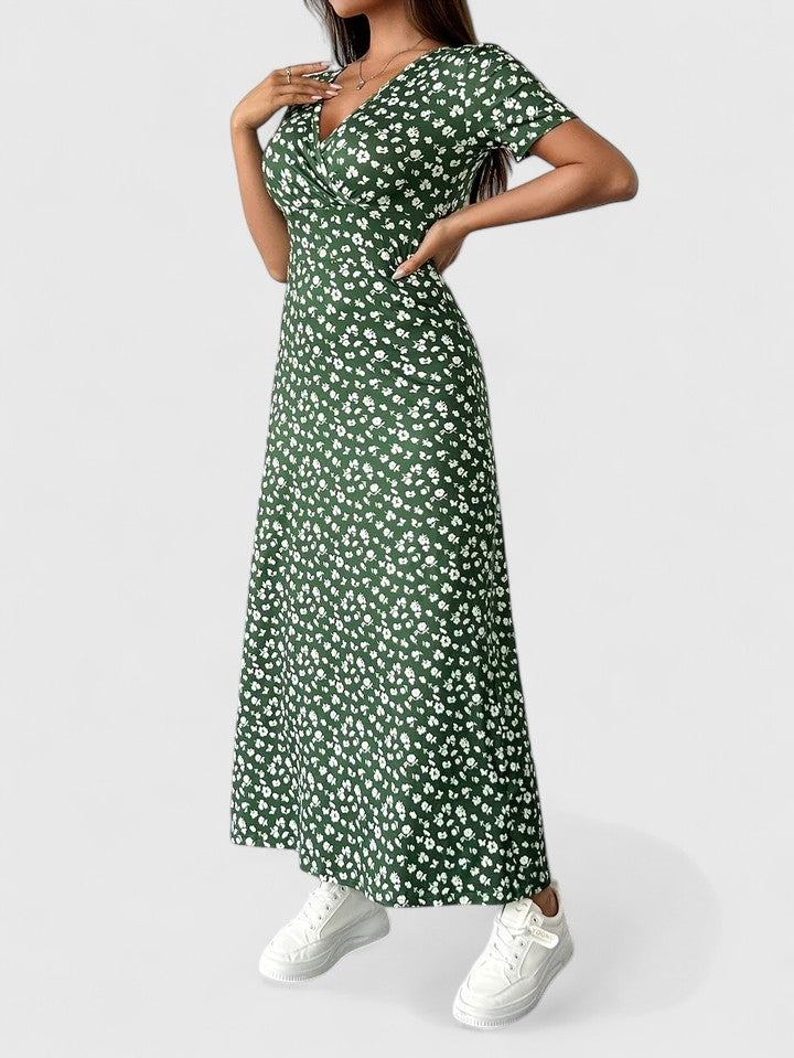 Yulivette | Robe longue sophistiquée – Élégante robe à motif floral pour toutes occasions