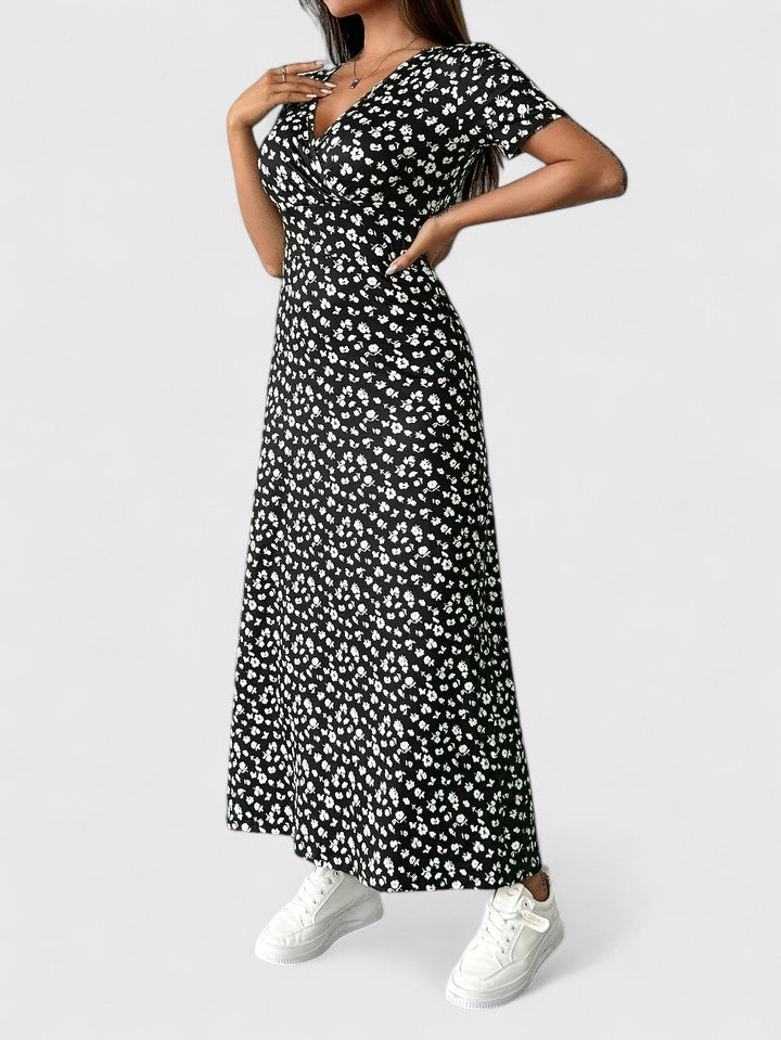 Yulivette | Robe longue sophistiquée – Élégante robe à motif floral pour toutes occasions