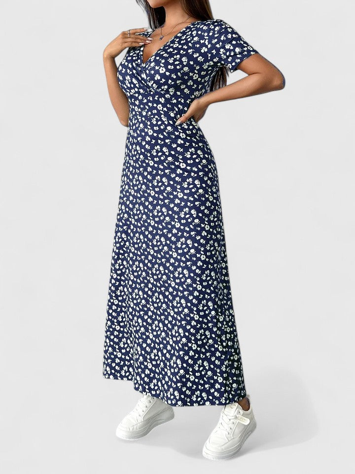 Yulivette | Robe longue sophistiquée – Élégante robe à motif floral pour toutes occasions