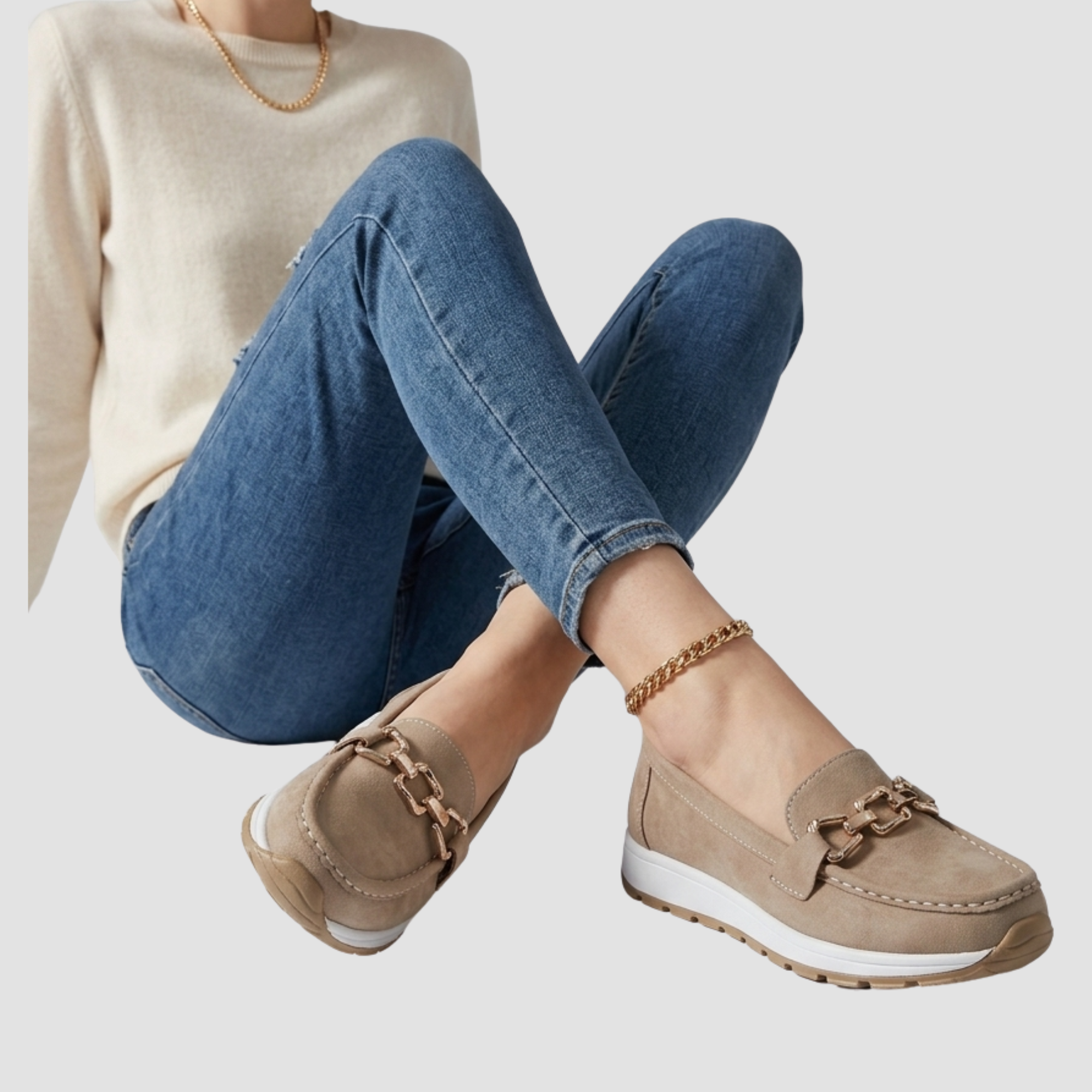 Ellie | Mocassins à boucle – Mocassins plats confortables pour le quotidien