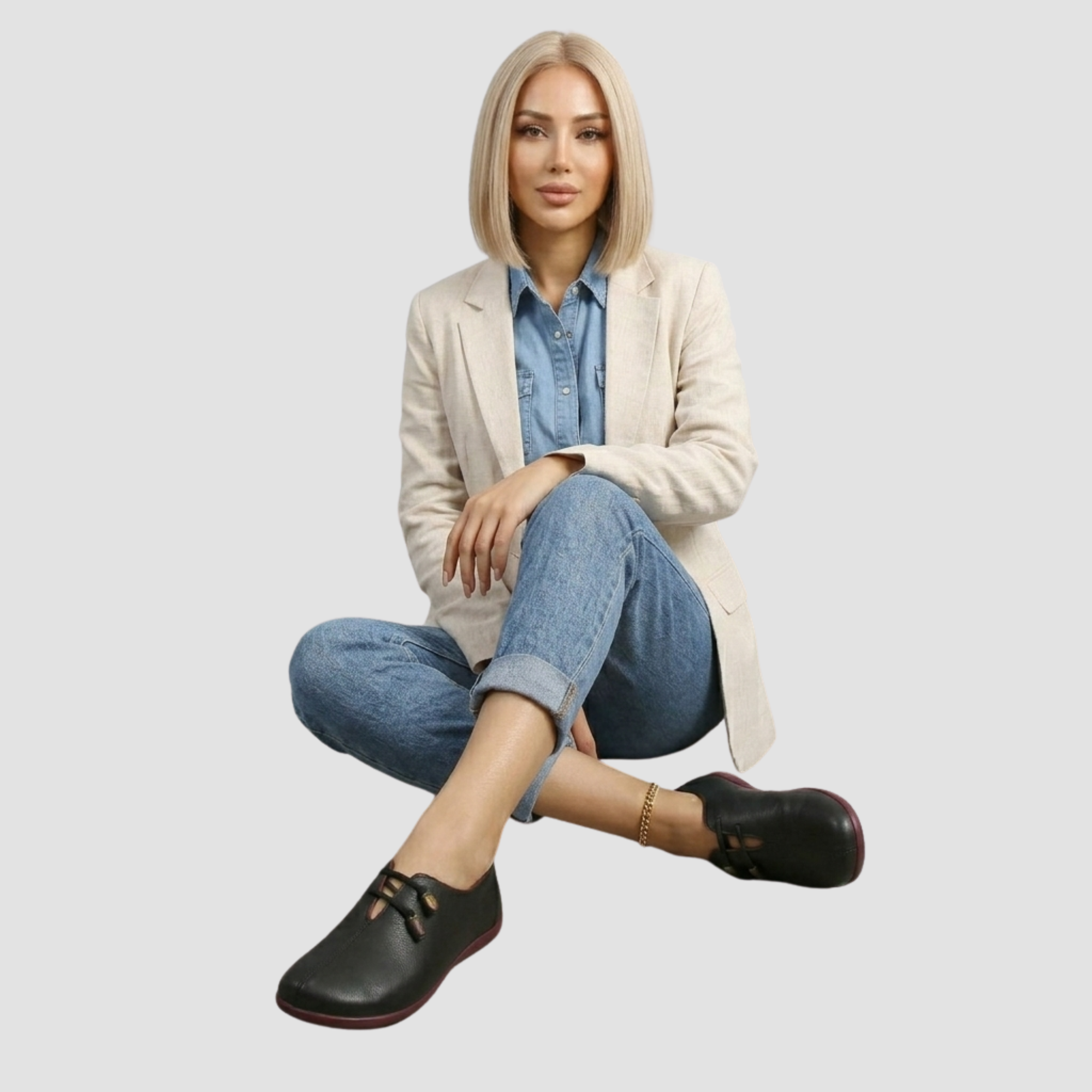 Kreszentia | Mocassins – Mocassins premium en daim de chèvre souple pour le quotidien