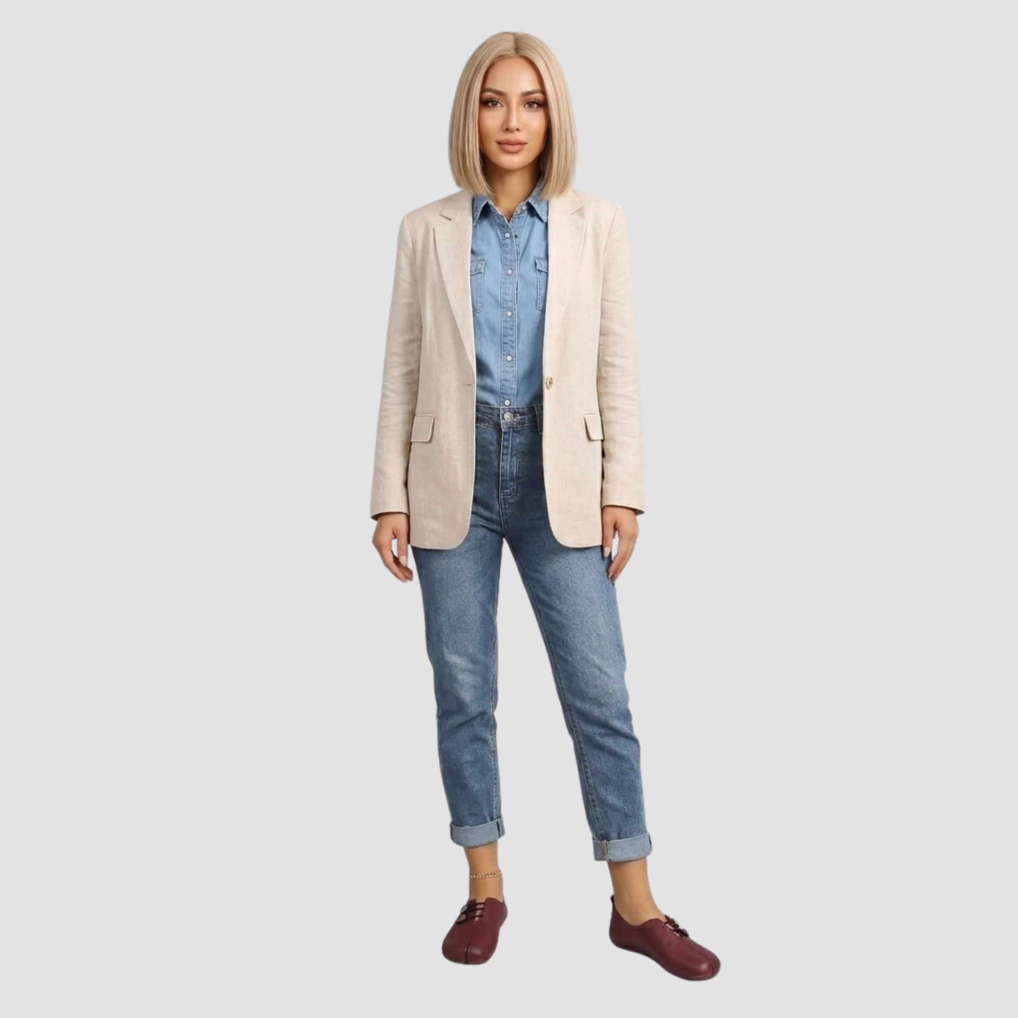 Kreszentia | Mocassins – Mocassins premium en daim de chèvre souple pour le quotidien