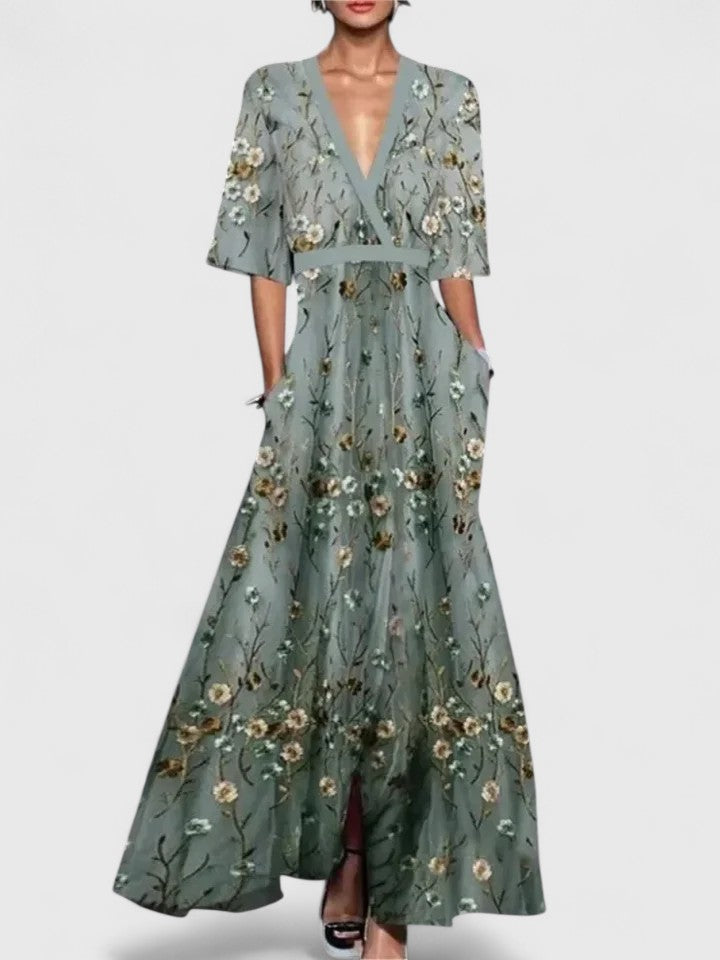 Aimée | Robe Longue Élégante – Chic Robe Maxi pour Toutes Occasions, Style Polyvalent, Confortable
