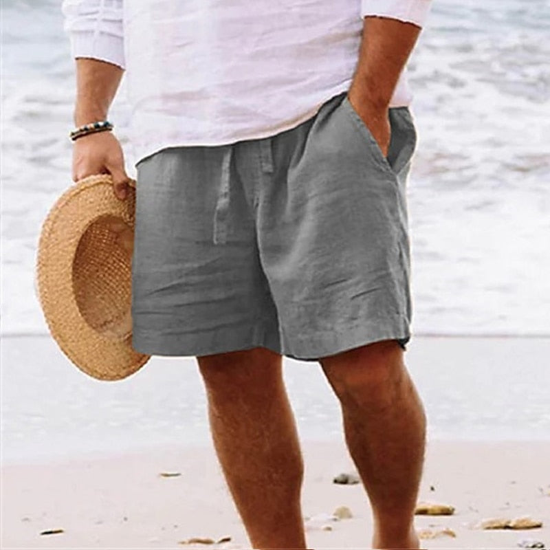 Albin | Short de plage décontracté – Short en lin léger pour homme pour la plage et la détente