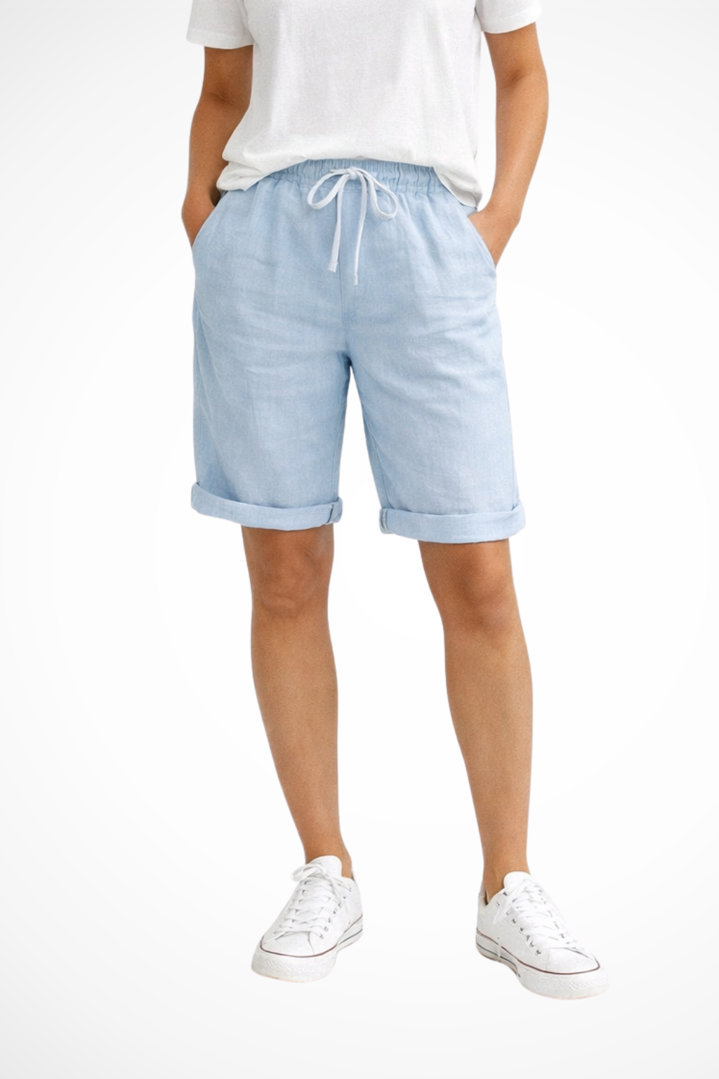 Aveline | Pantalon capri en lin – Pantalon décontracté et confortable pour les journées chaudes