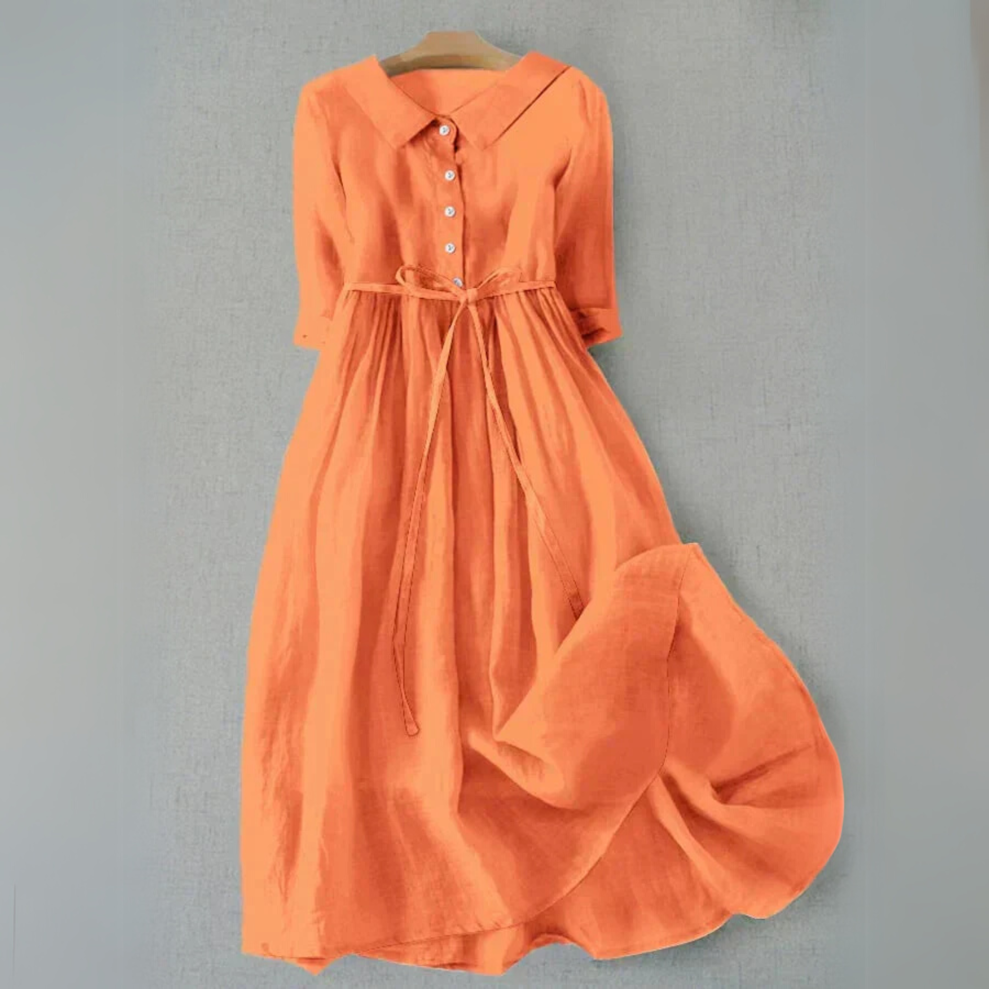 Céline | Robe d'été – Élégante robe longue à nouer pour un confort estival