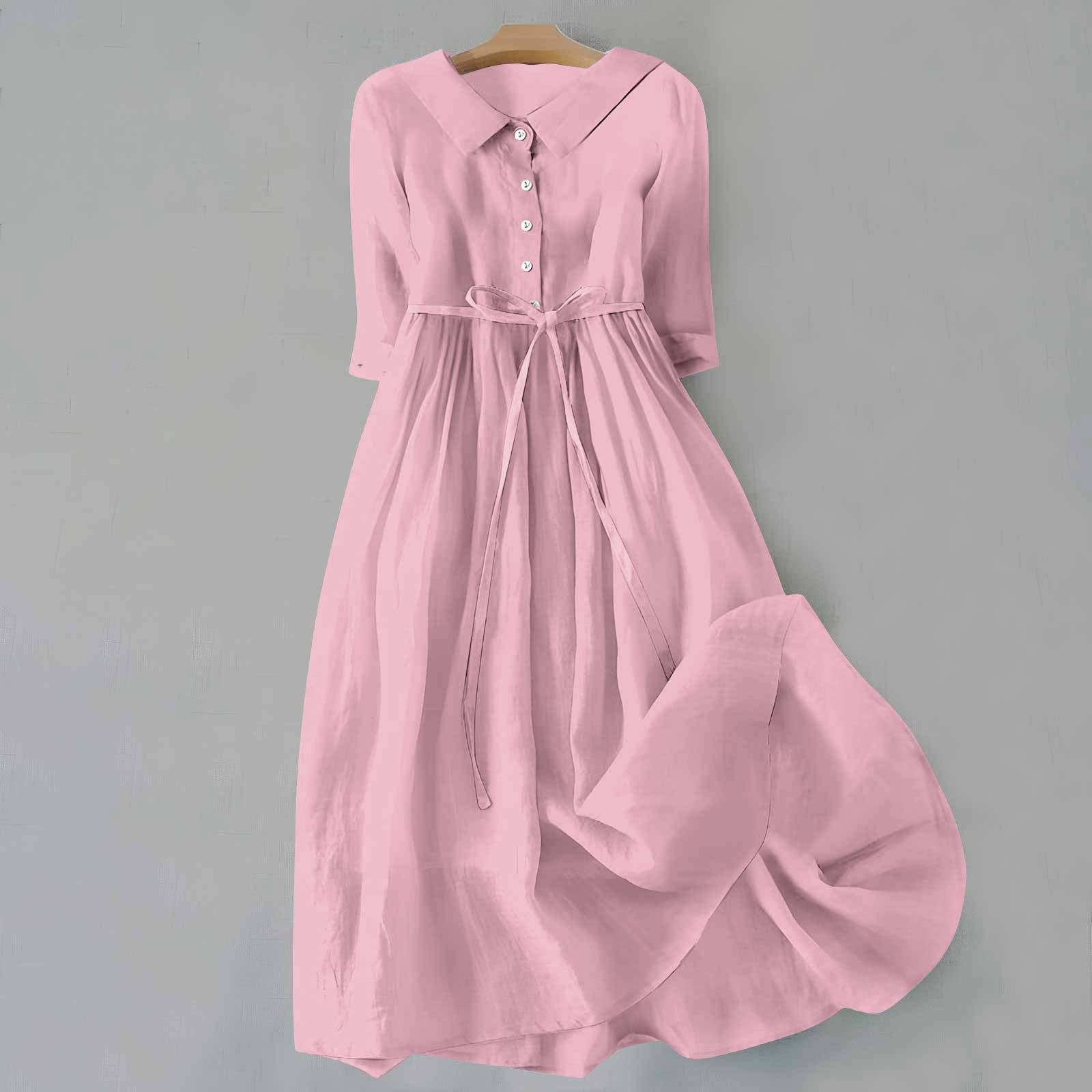 Céline | Robe d'été – Élégante robe longue à nouer pour un confort estival
