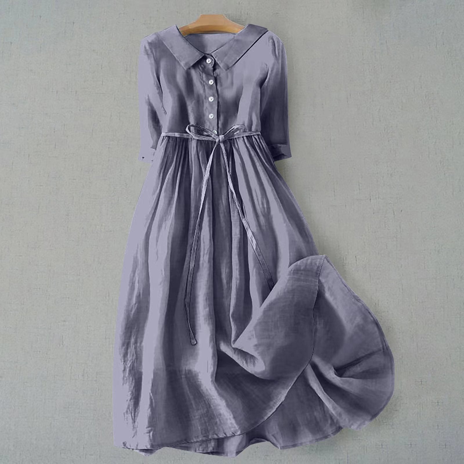 Céline | Robe d'été – Élégante robe longue à nouer pour un confort estival