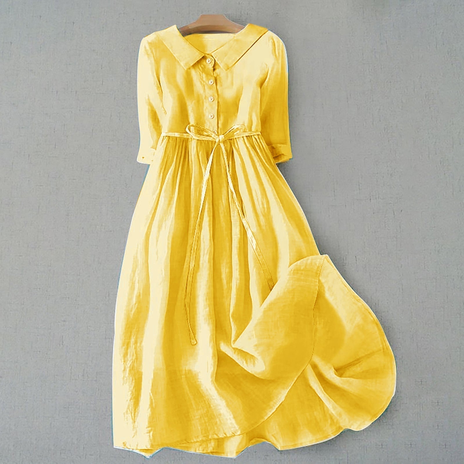 Céline | Robe d'été – Élégante robe longue à nouer pour un confort estival