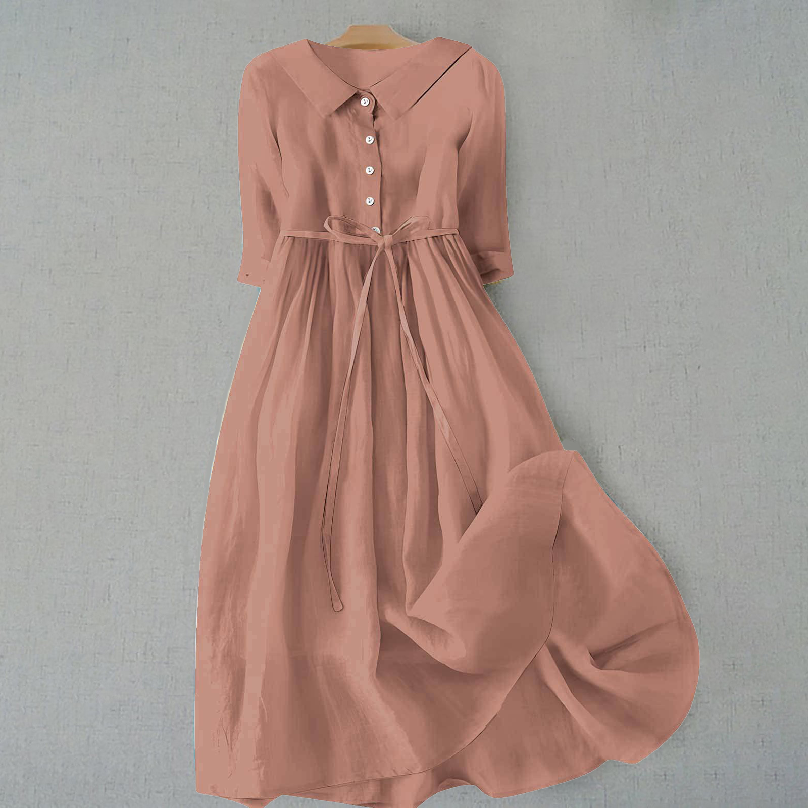 Céline | Robe d'été – Élégante robe longue à nouer pour un confort estival