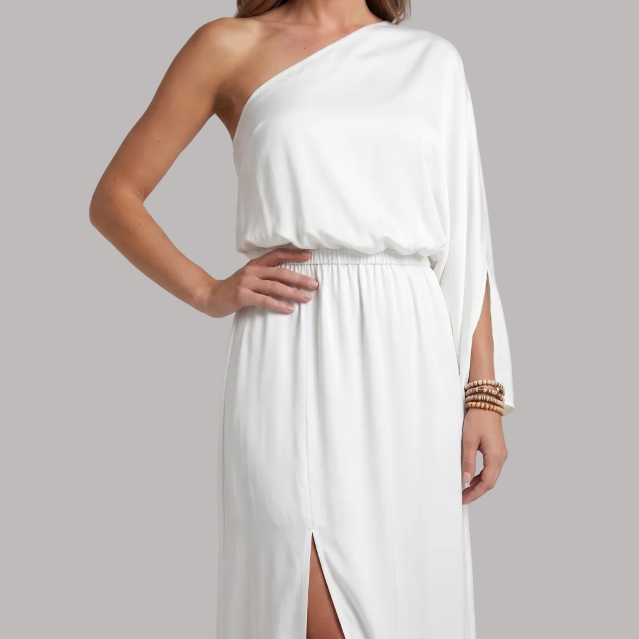 Éléonore | Robe d'invitée de mariage – Élégante robe maxi à une épaule