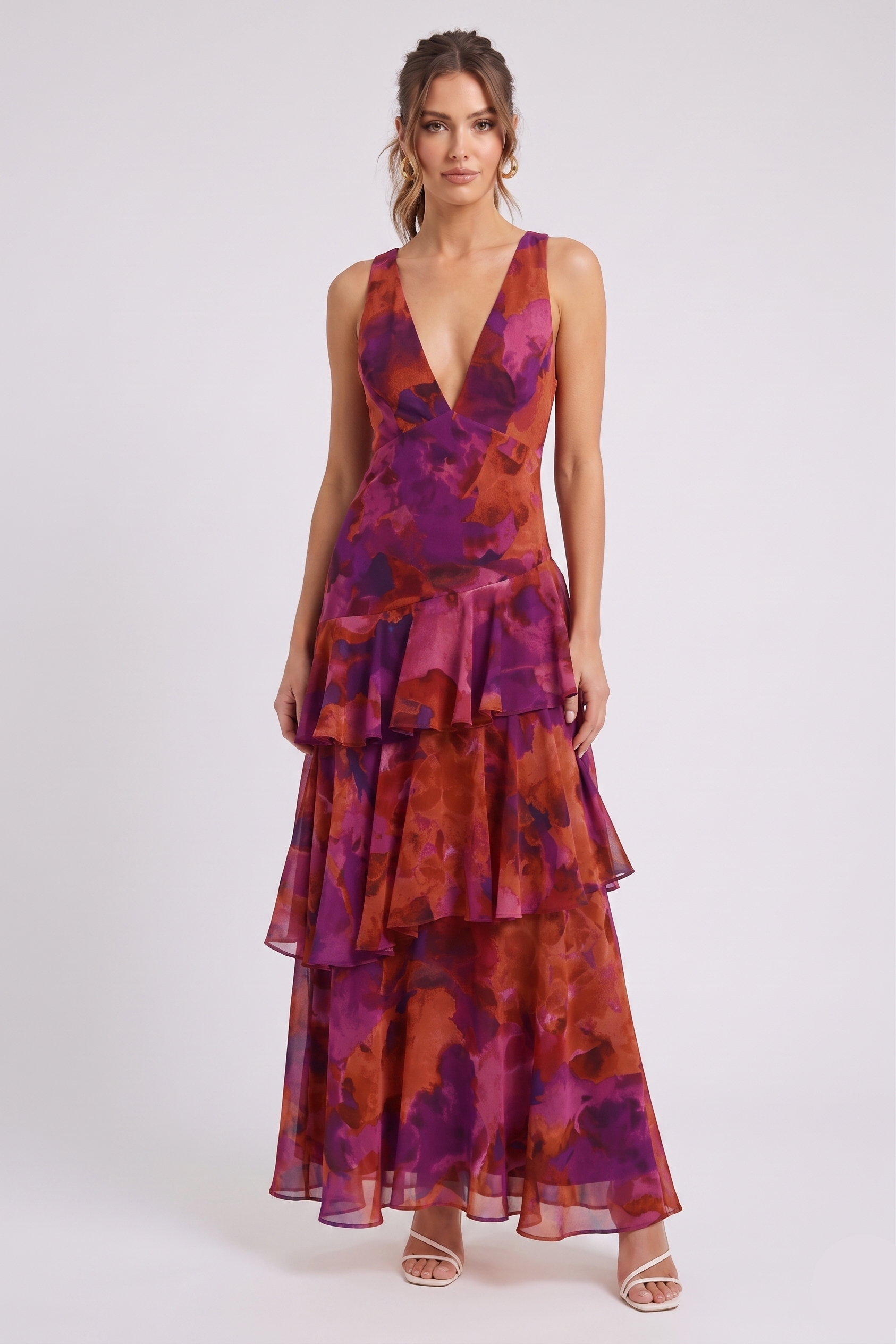Isabelle | Robe d'invitée de mariage – Élégante robe maxi avec fente pour femme