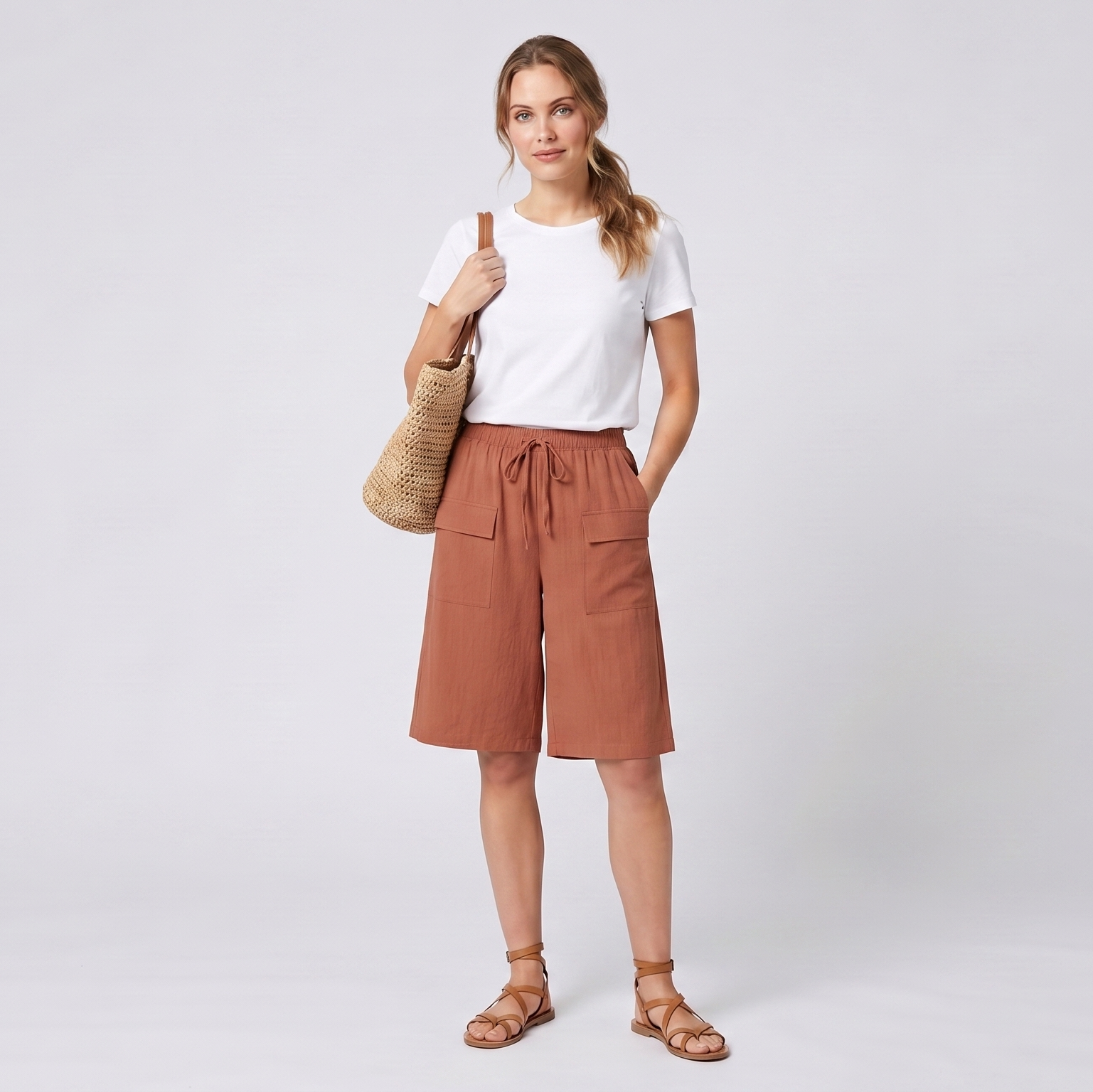 Sofia | Short à taille élastique – Short confortable et réglable pour femme