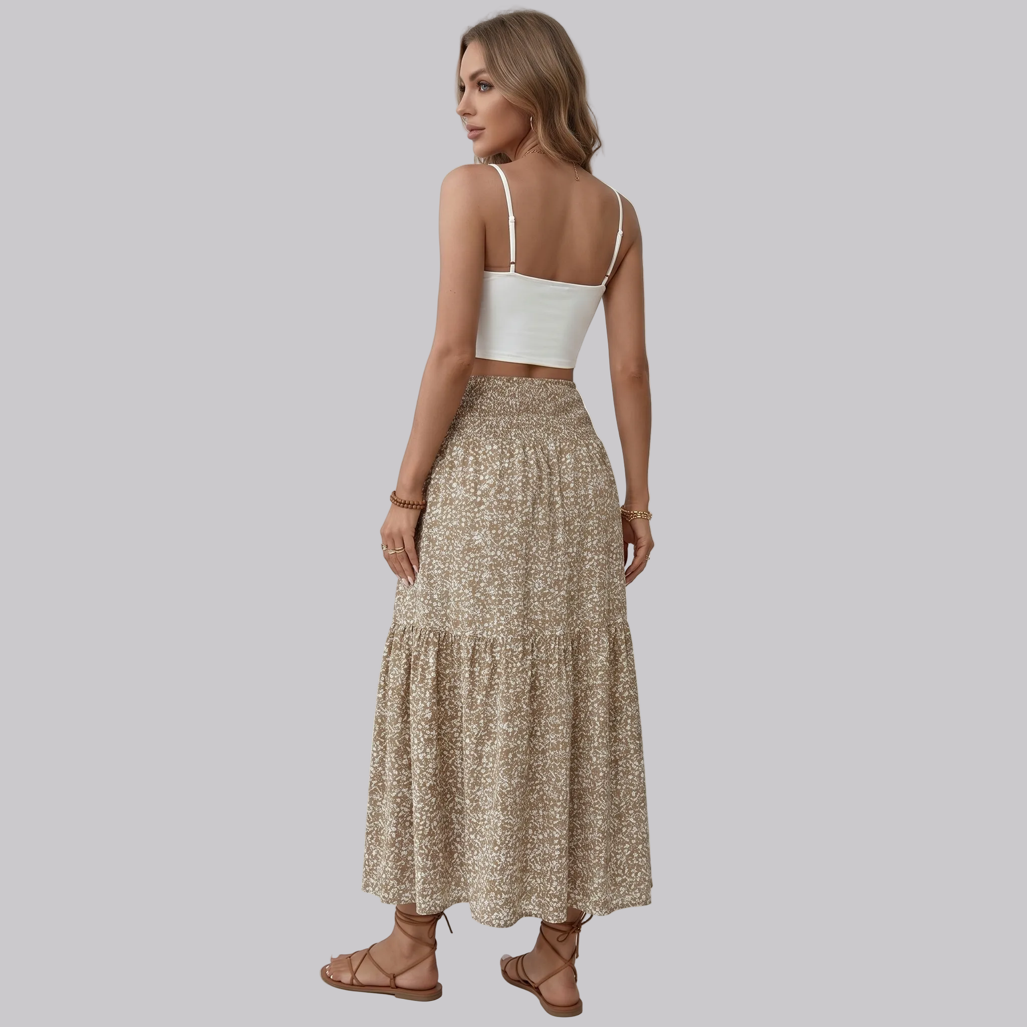 Maja | Jupe à fleurs – Jupe élégante à taille structurée et motif floral