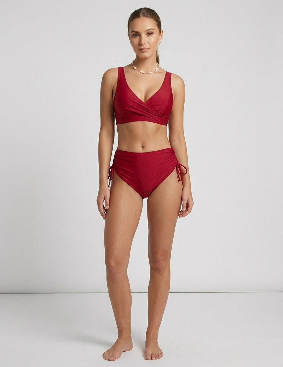 Bruna | Bikini taille haute – Maillot de bain confortable pour la plage et la piscine