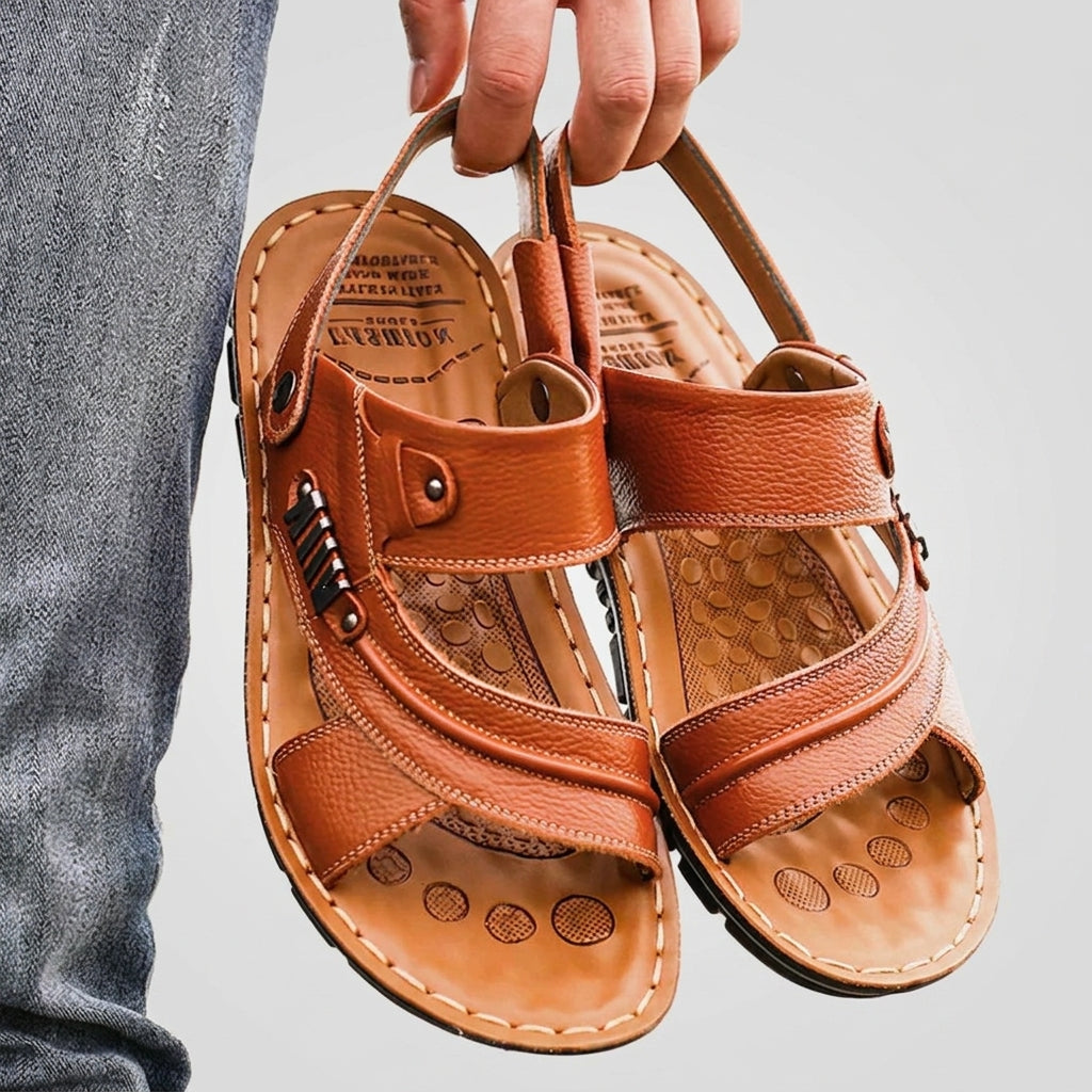 Sandales confort | Sandales orthopédiques réglables – Sandales respirantes et maintenantes pour homme