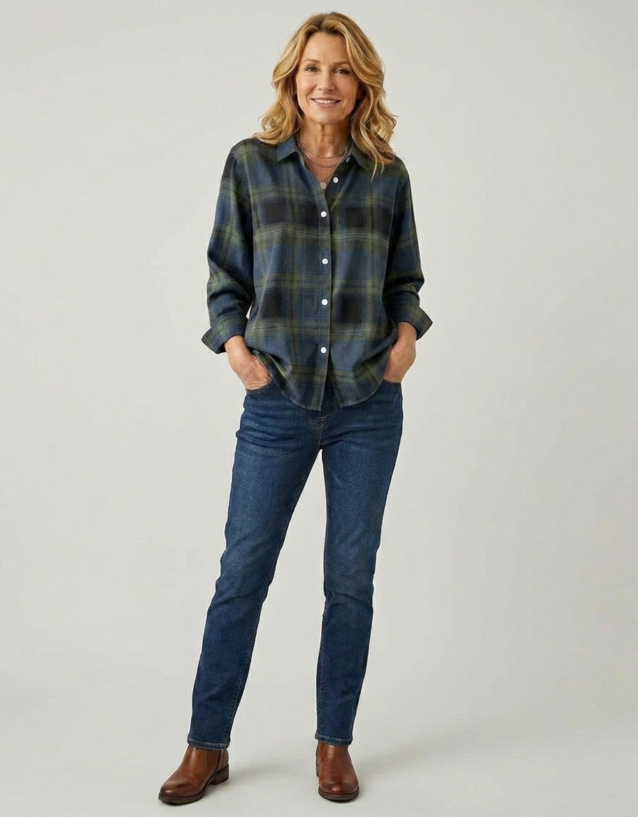 Katarzyna | Chemise à carreaux – Chemise à carreaux chic pour le printemps et l'automne
