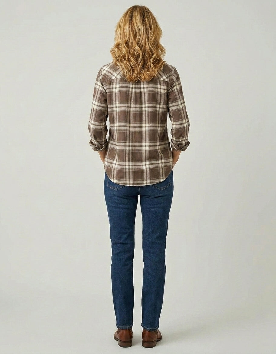 Katarzyna | Chemise à carreaux – Chemise à carreaux chic pour le printemps et l'automne